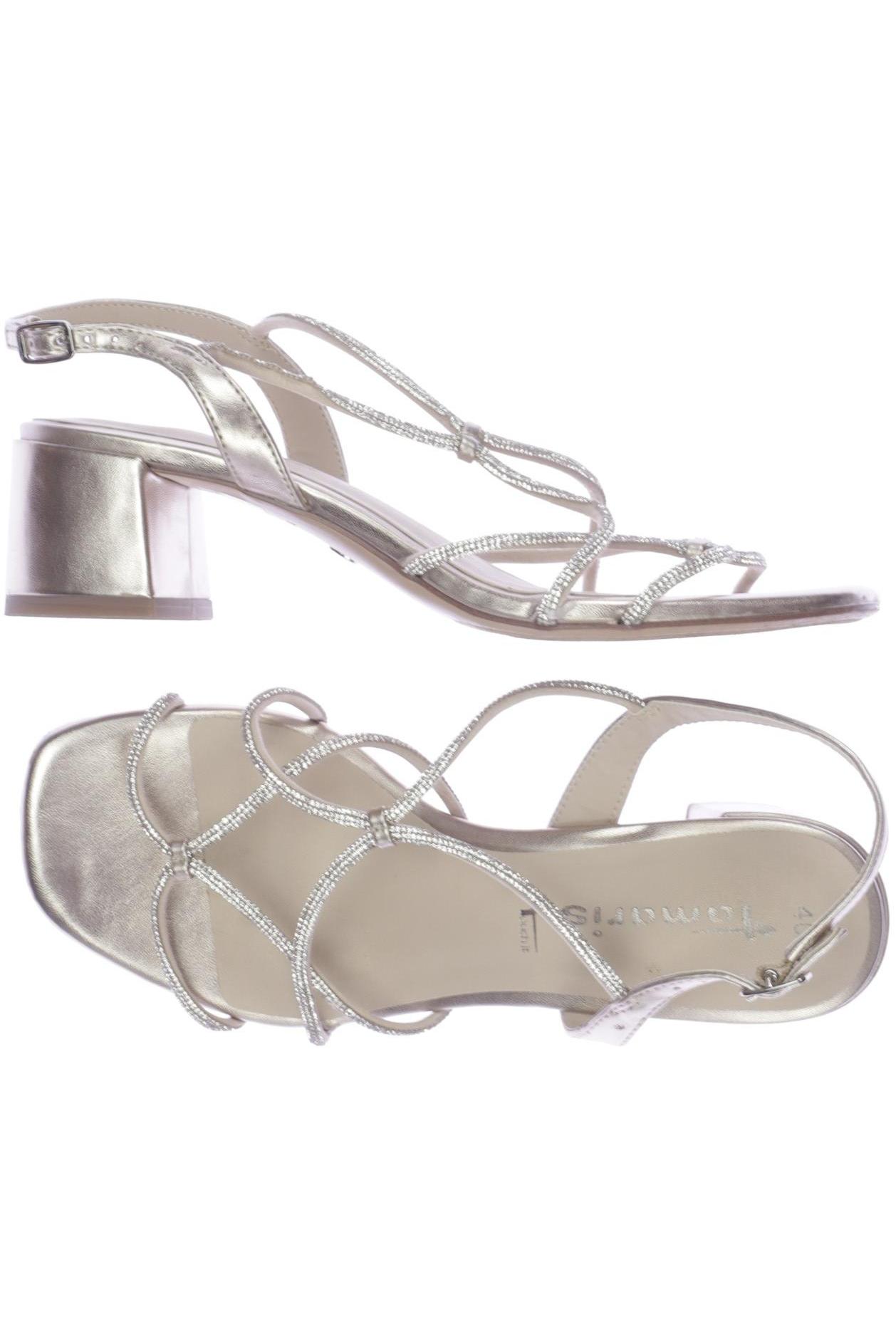 

Tamaris Damen Sandale, silber, Gr. 40