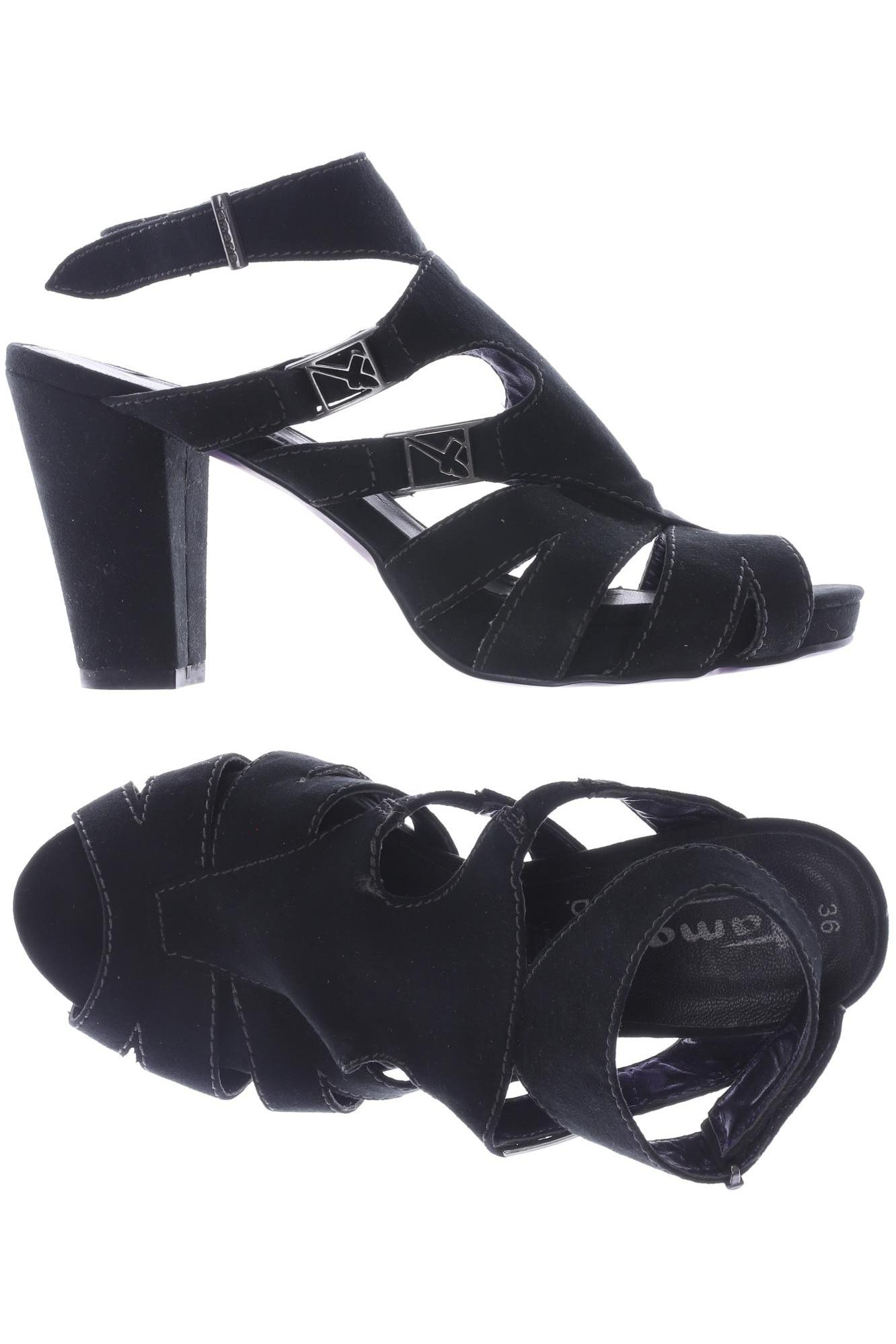 

Tamaris Damen Sandale, schwarz