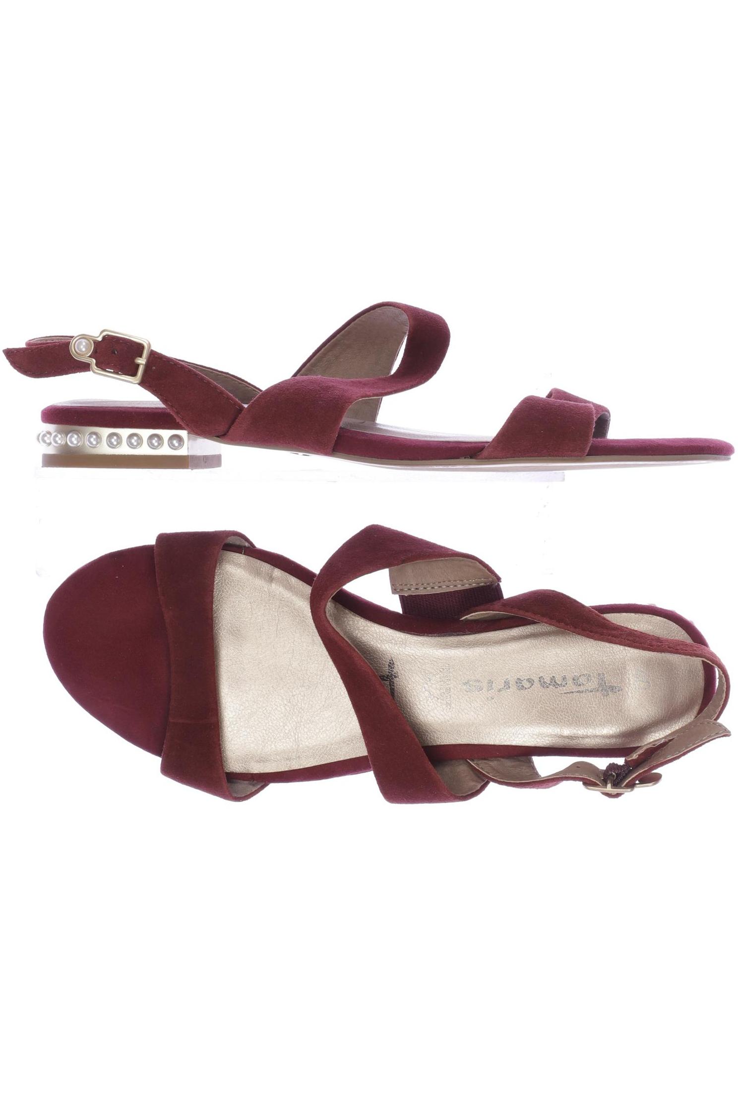 

Tamaris Damen Sandale, bordeaux, Gr. 40