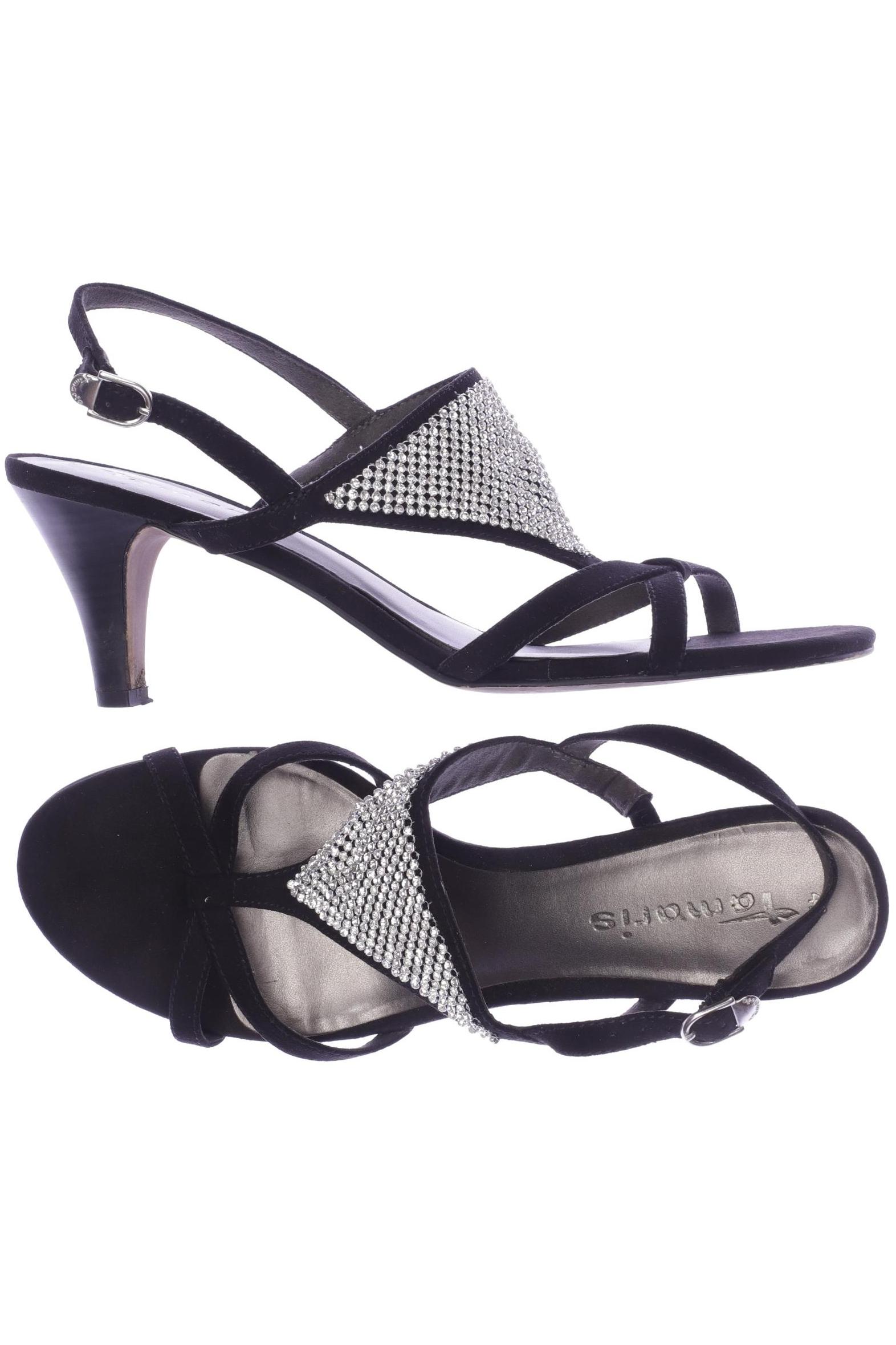 

Tamaris Damen Sandale, schwarz, Gr. 42