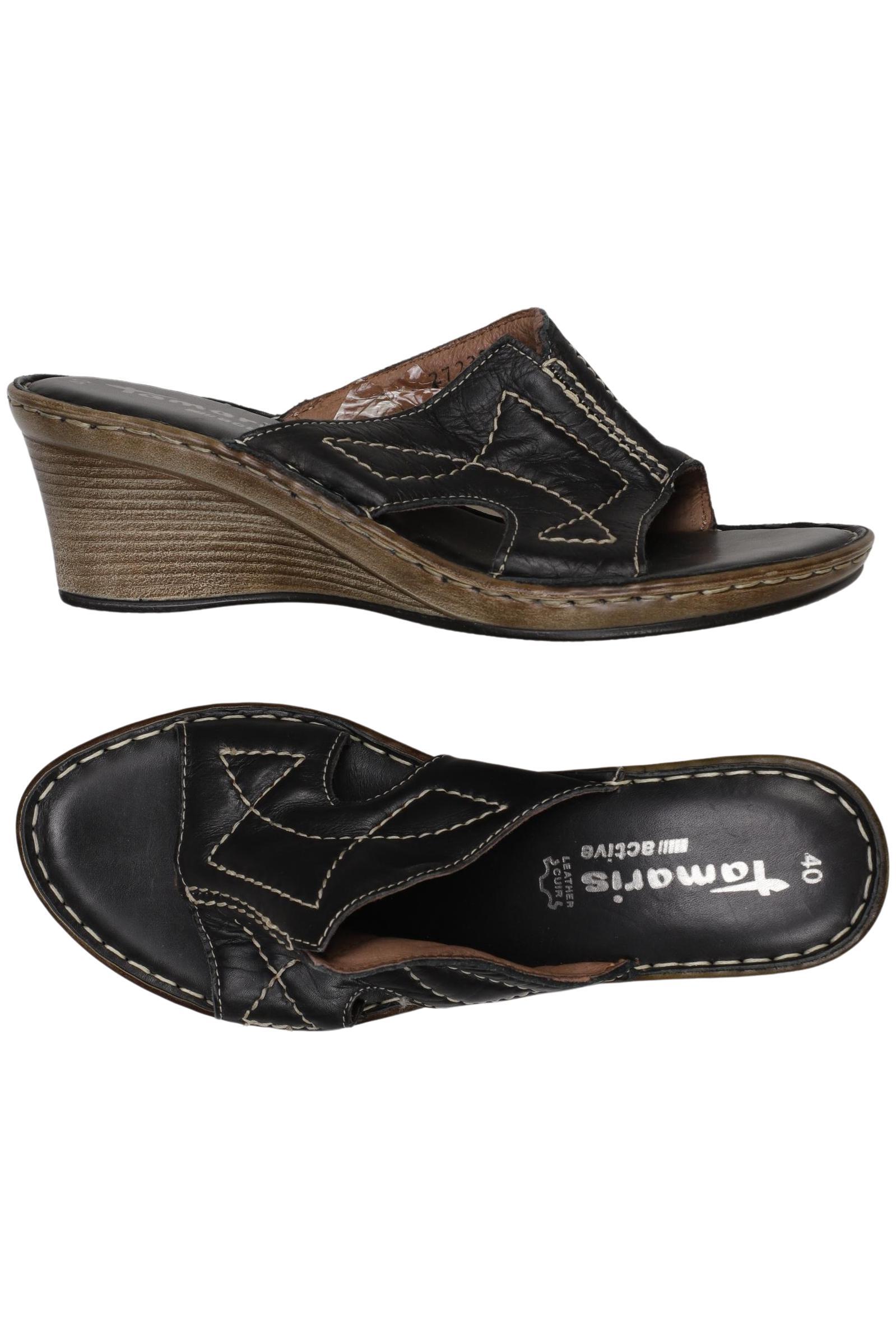 

Tamaris Damen Sandale, schwarz, Gr. 40