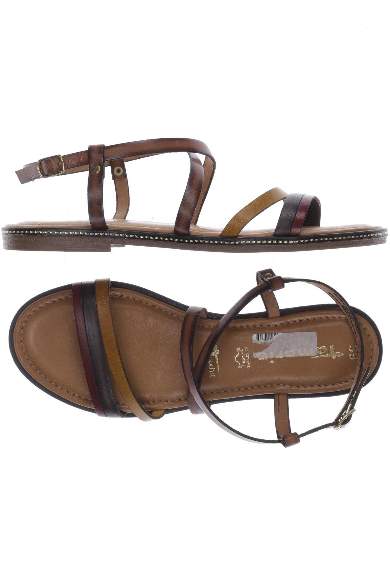

Tamaris Damen Sandale, braun, Gr. 39