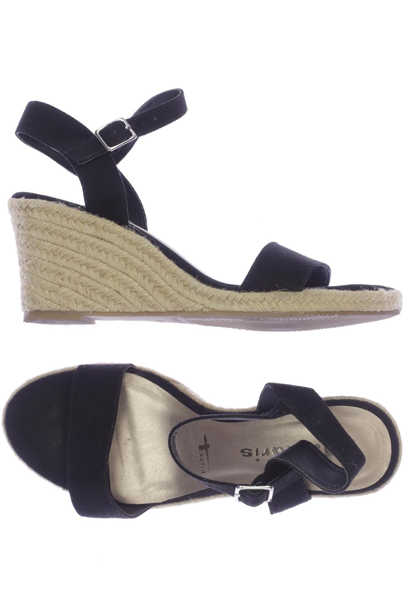 

Tamaris Damen Sandale, schwarz, Gr. 38