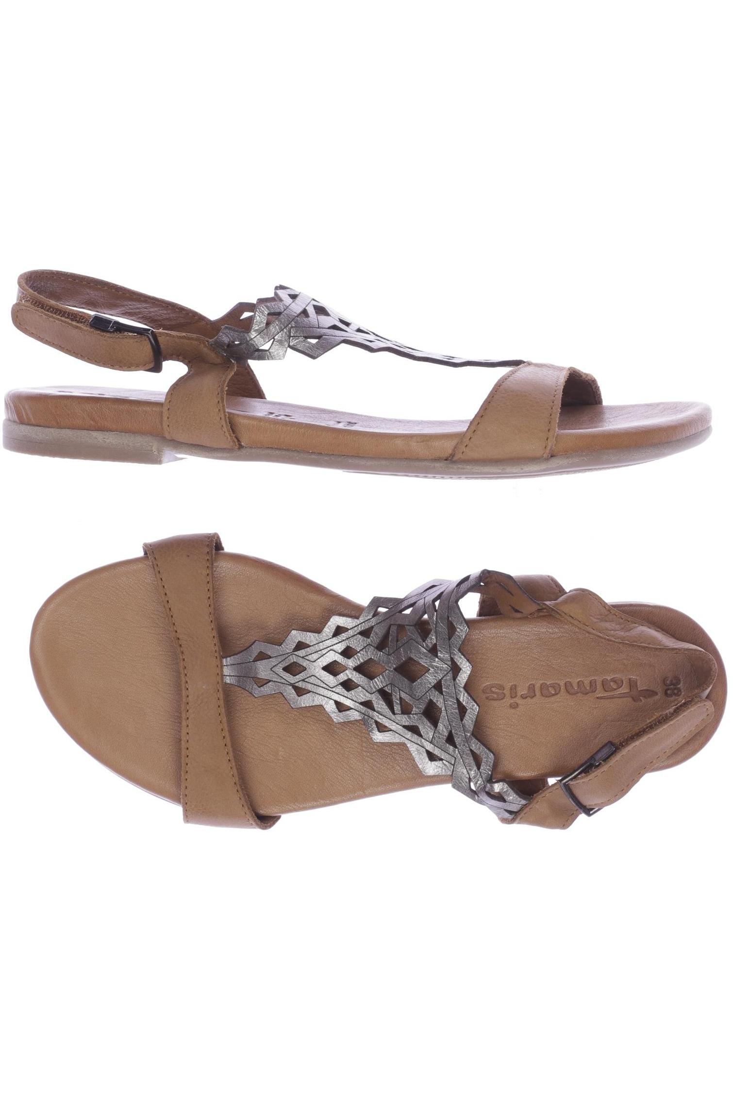 

Tamaris Damen Sandale, braun, Gr. 38