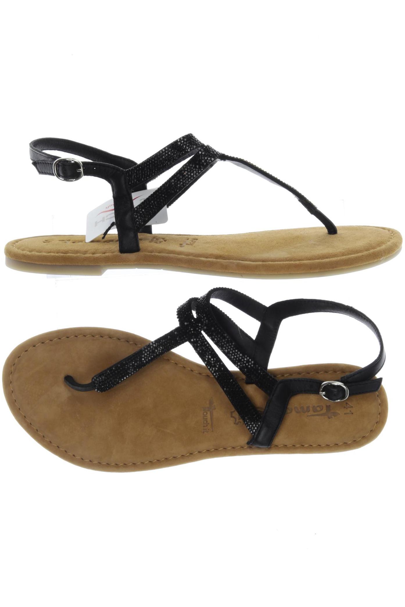

Tamaris Damen Sandale, schwarz, Gr. 41