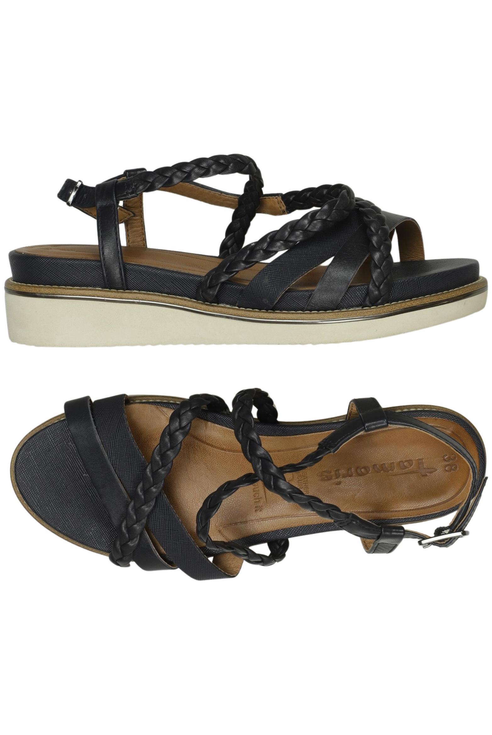 

Tamaris Damen Sandale, schwarz, Gr. 38