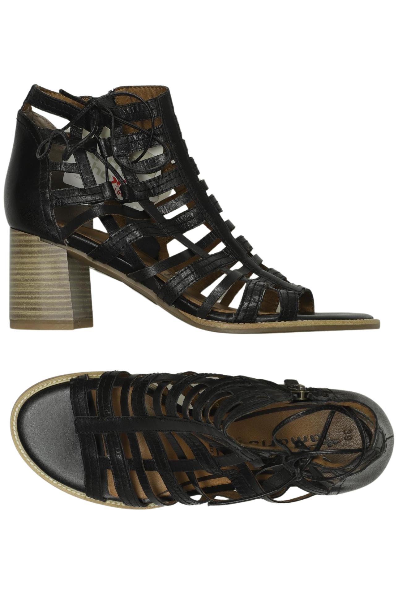 

Tamaris Damen Sandale, schwarz, Gr. 39