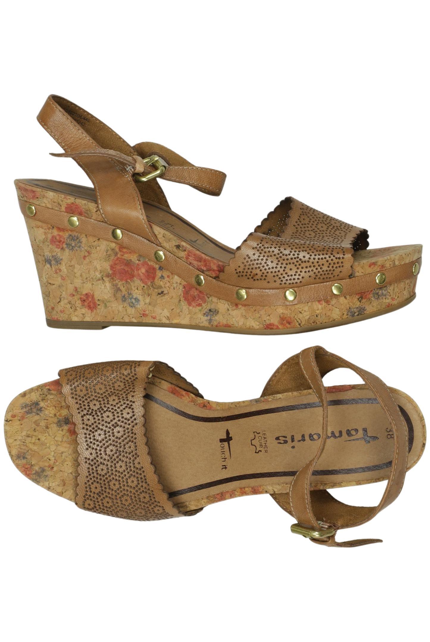 

Tamaris Damen Sandale, braun, Gr. 38