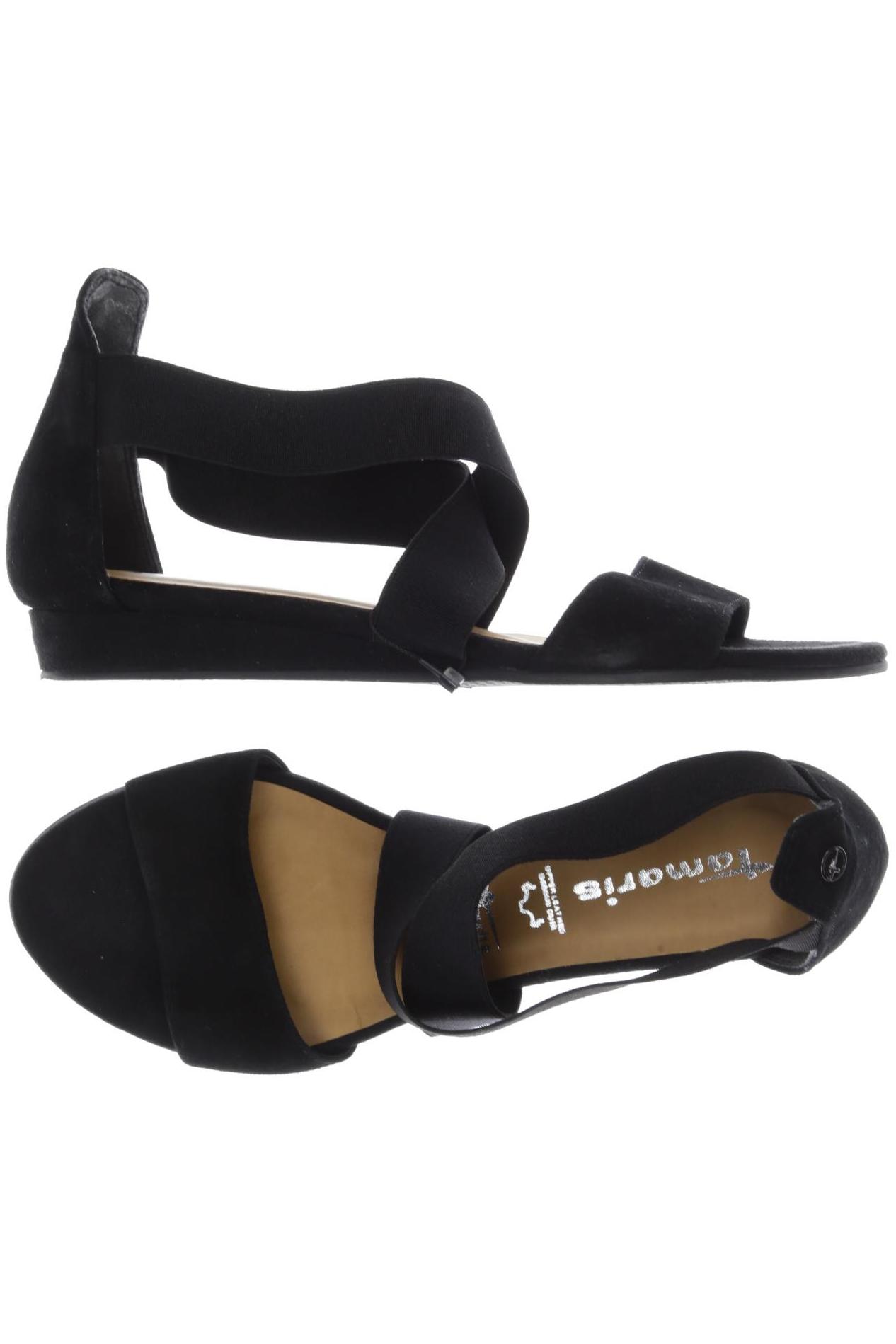 

Tamaris Damen Sandale, schwarz, Gr. 40