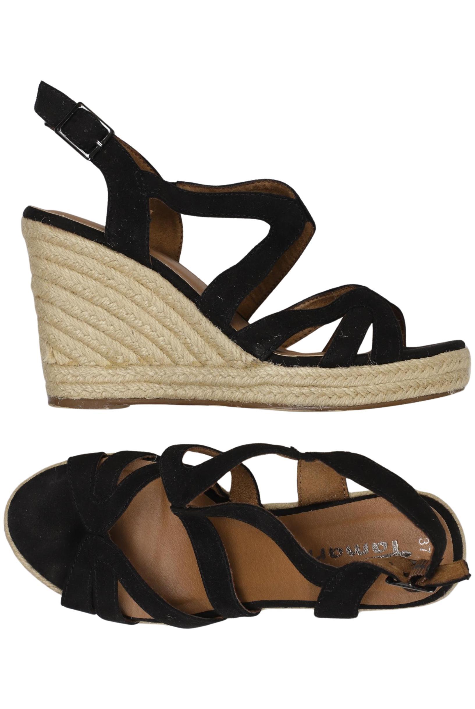 

Tamaris Damen Sandale, schwarz, Gr. 37