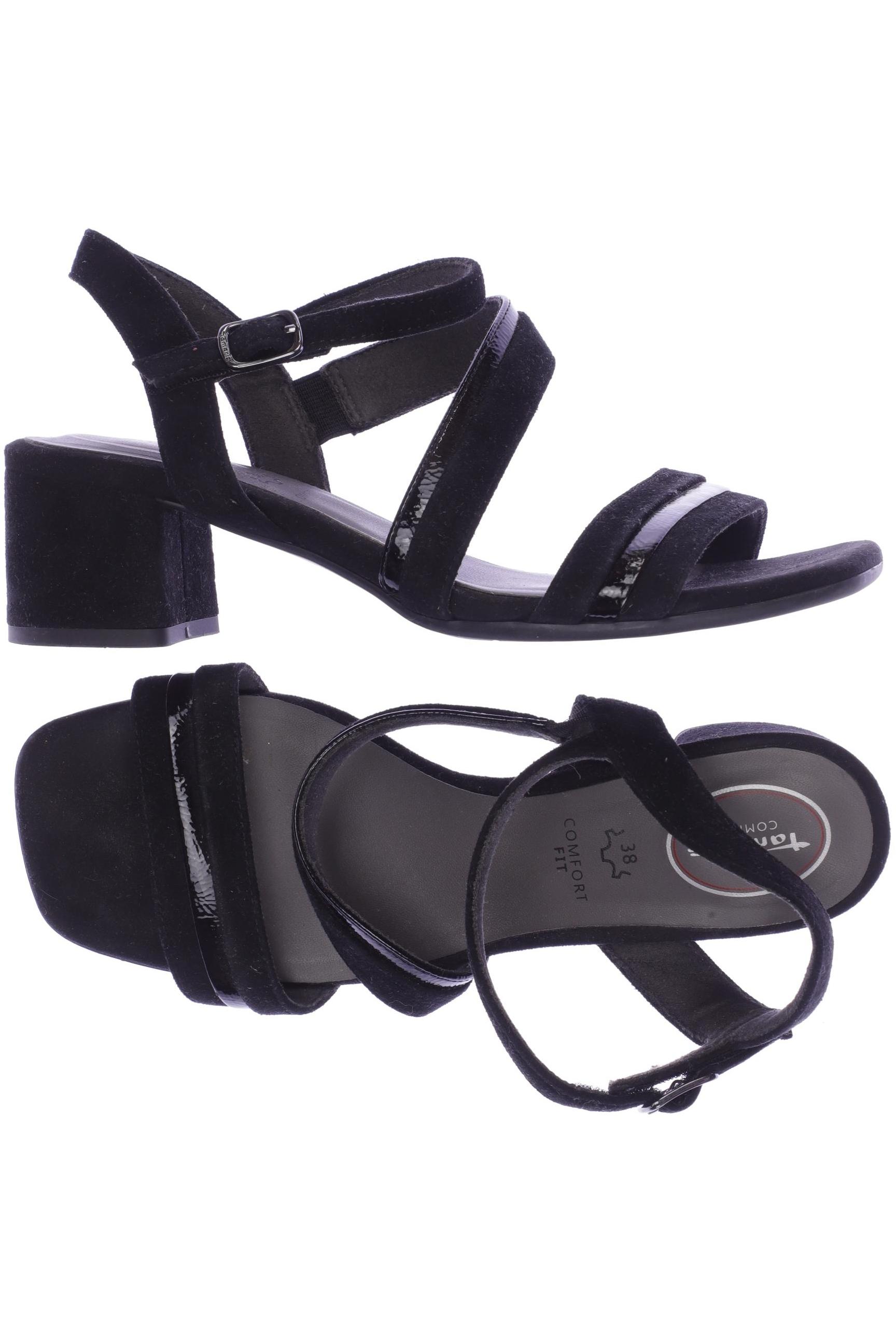 

Tamaris Damen Sandale, schwarz, Gr. 38