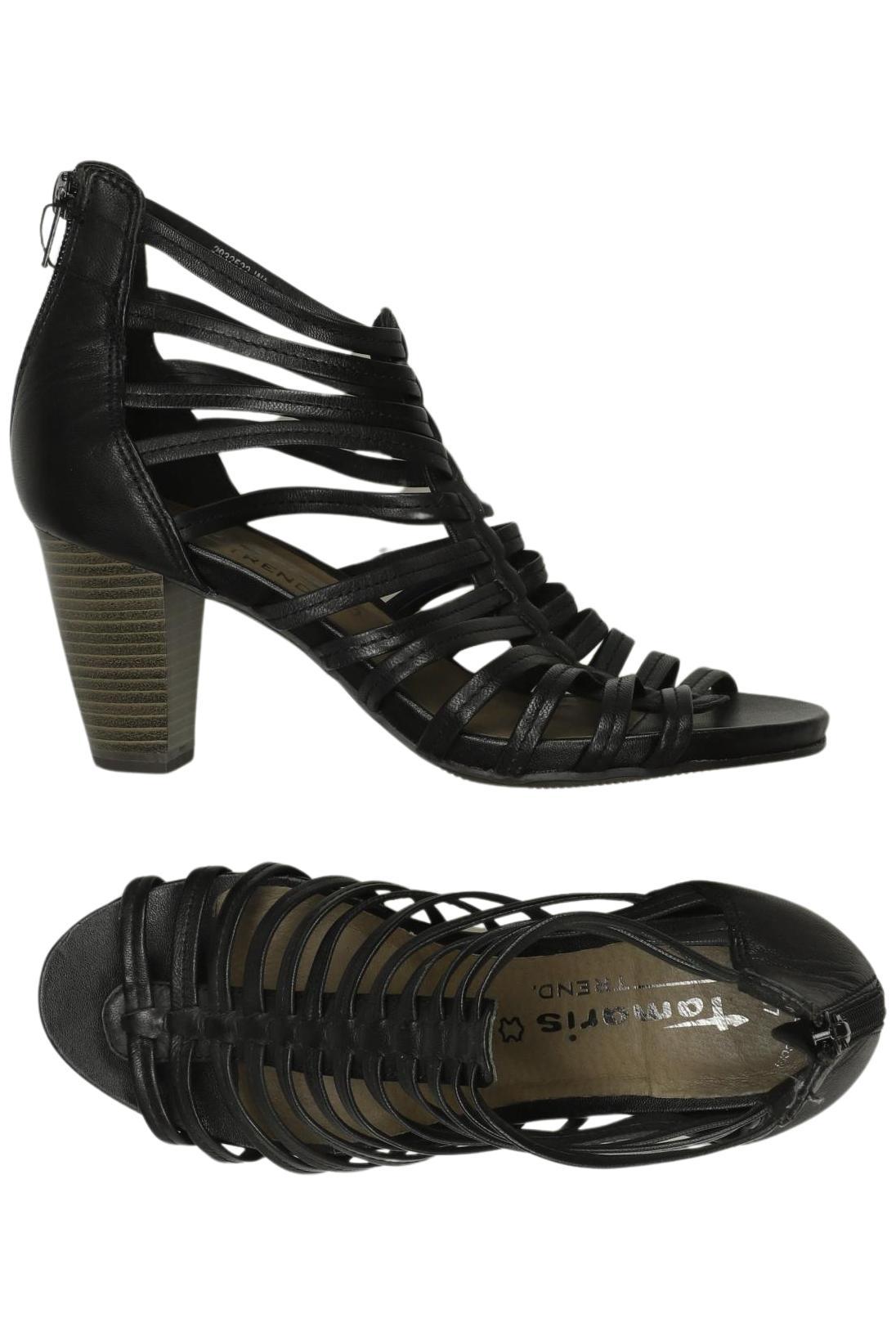 

Tamaris Damen Sandale, schwarz, Gr. 37