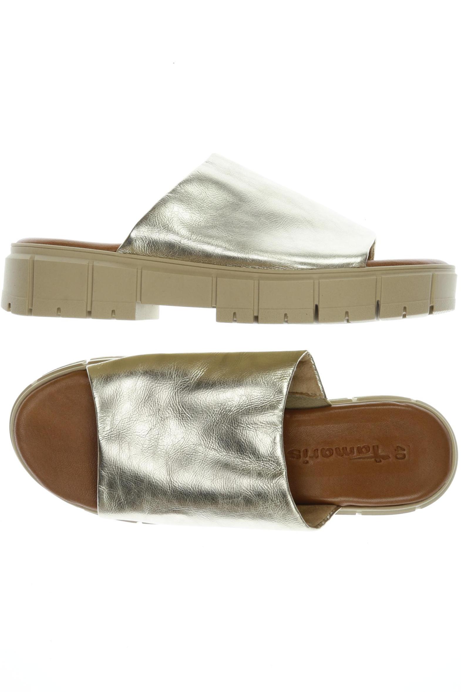 

Tamaris Damen Sandale, gold, Gr. 40