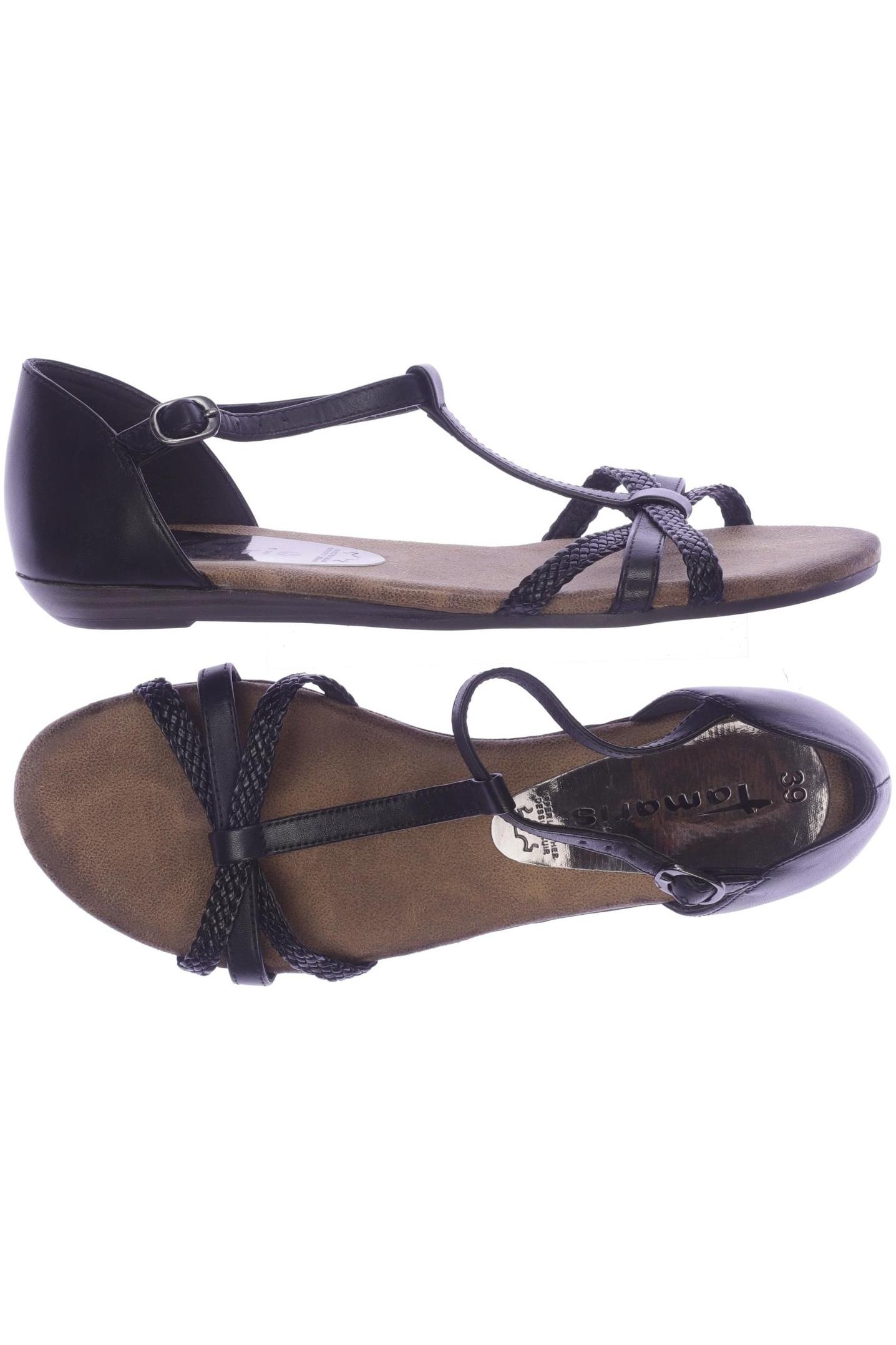 

Tamaris Damen Sandale, schwarz, Gr. 39
