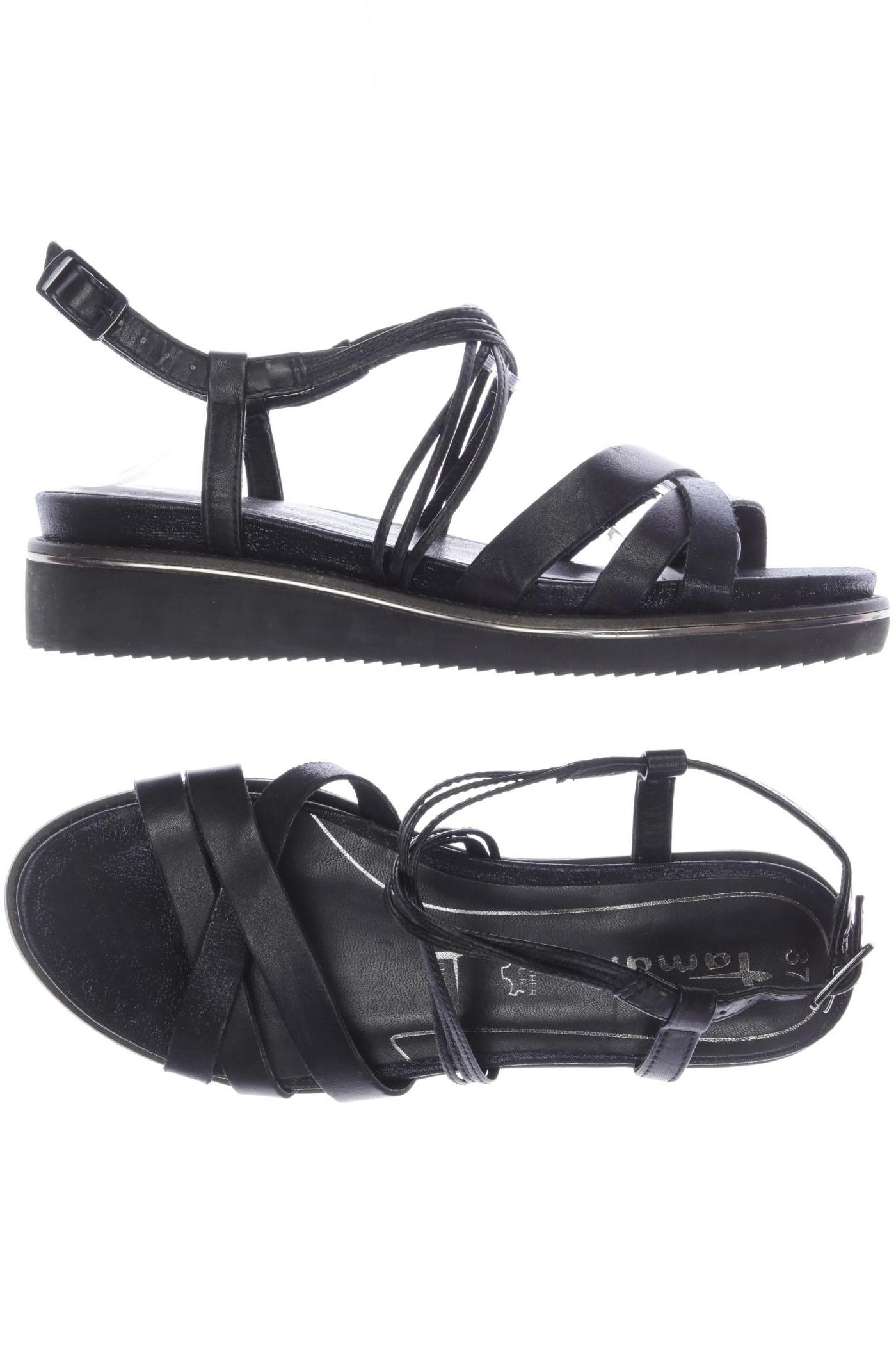 

Tamaris Damen Sandale, schwarz, Gr. 37