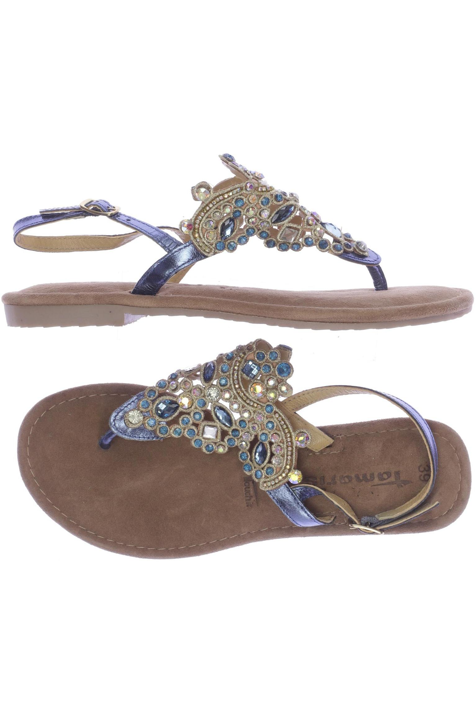 

Tamaris Damen Sandale, blau, Gr. 39