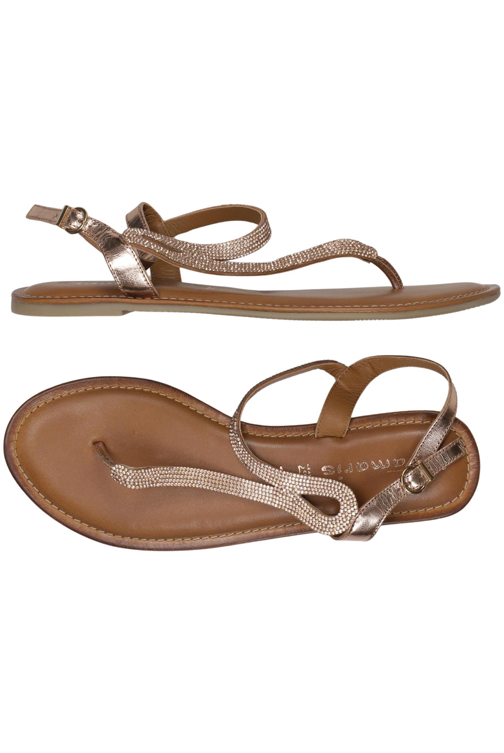 

Tamaris Damen Sandale, gold, Gr. 42