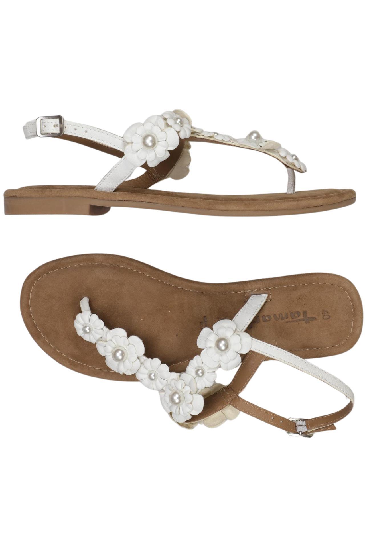 

Tamaris Damen Sandale, weiß, Gr. 40