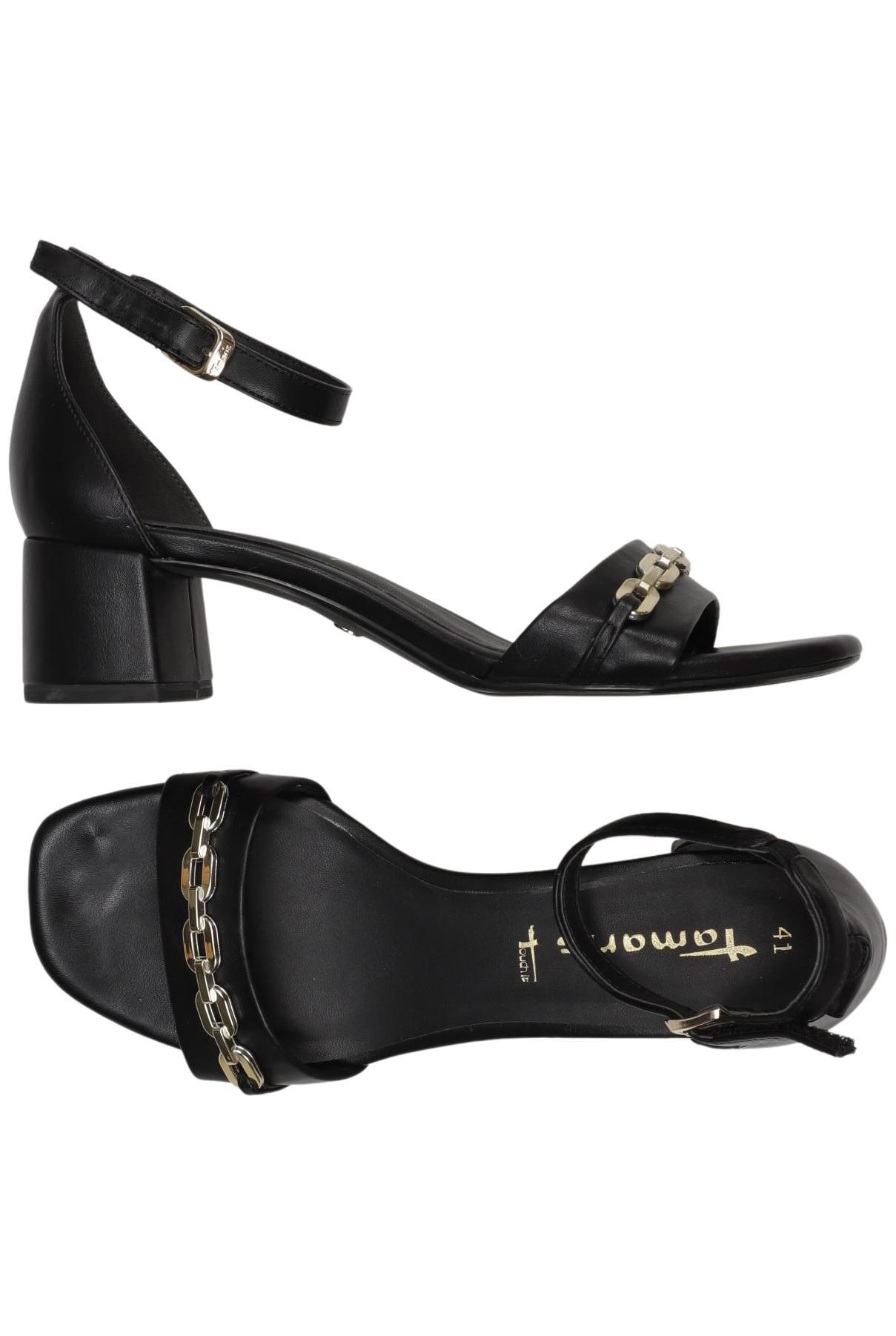 

Tamaris Damen Sandale, schwarz, Gr. 41