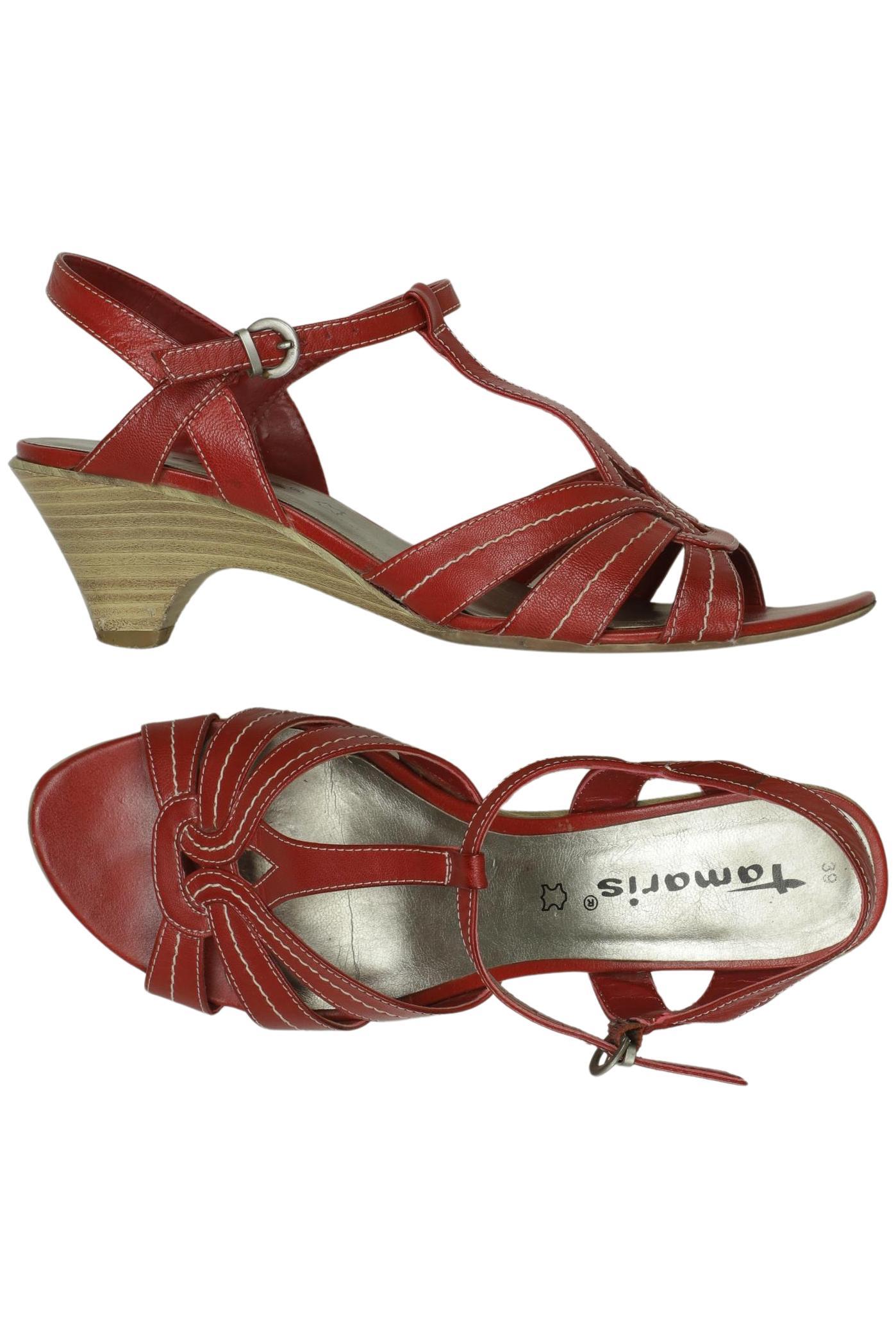 

Tamaris Damen Sandale, rot, Gr. 39