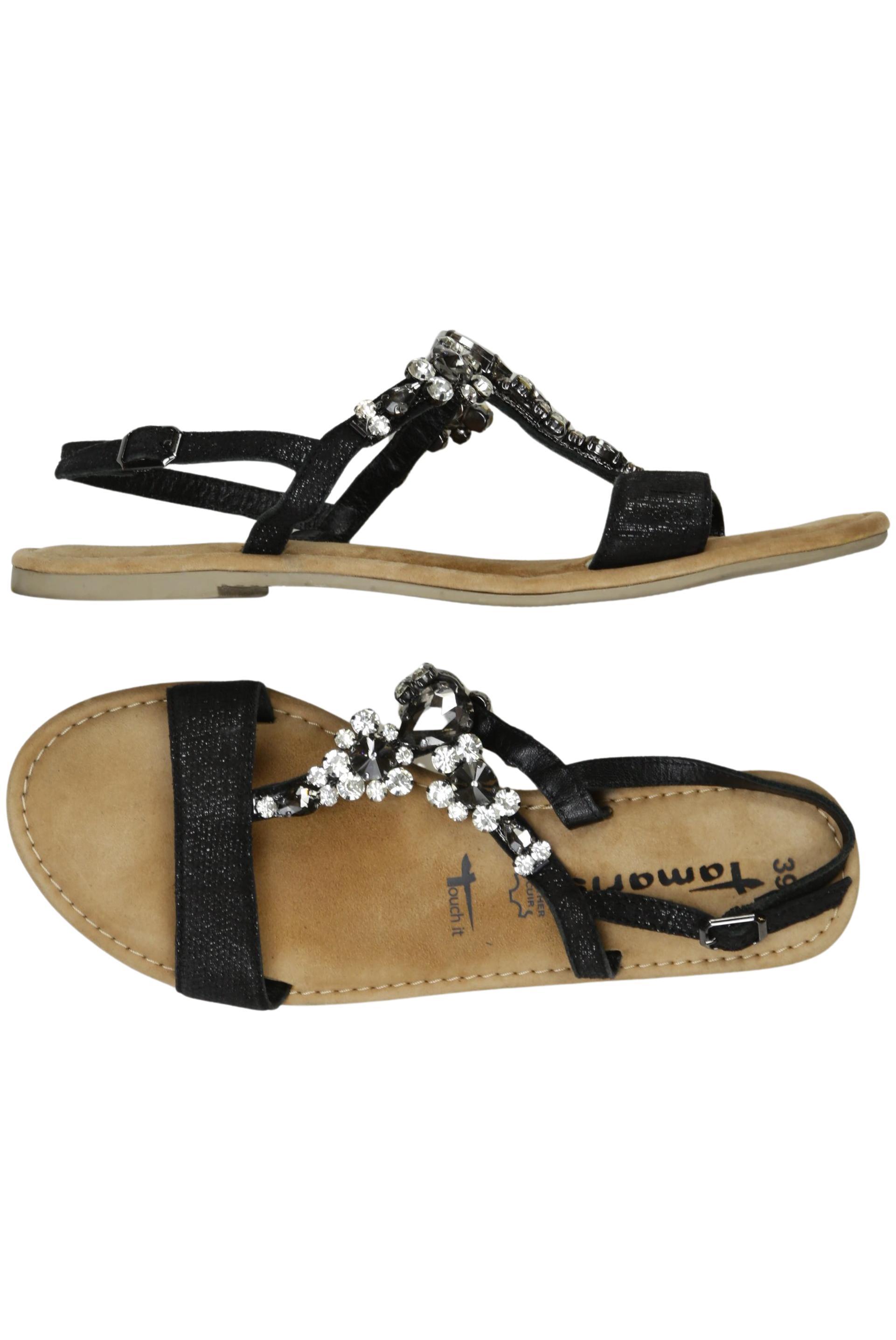 

Tamaris Damen Sandale, schwarz, Gr. 39