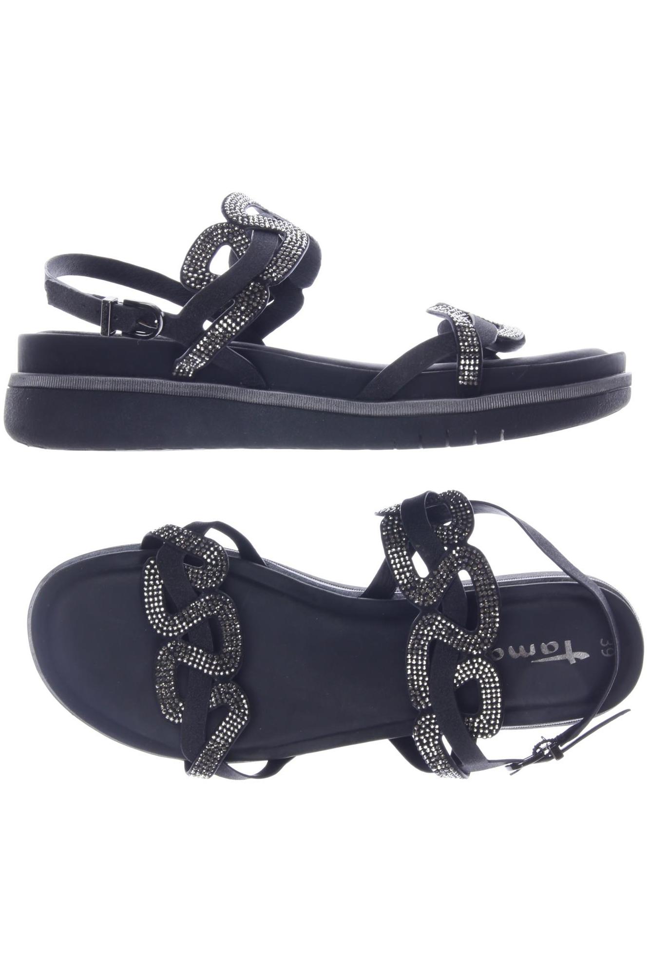 

Tamaris Damen Sandale, schwarz