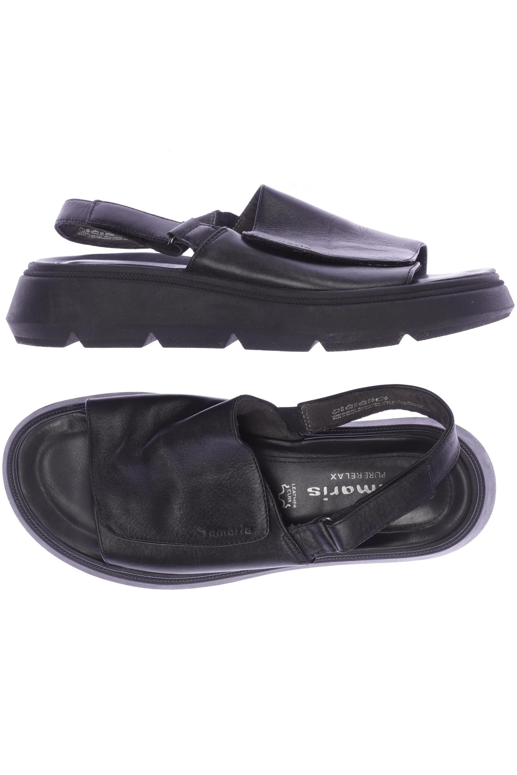 

Tamaris Damen Sandale, schwarz, Gr. 39