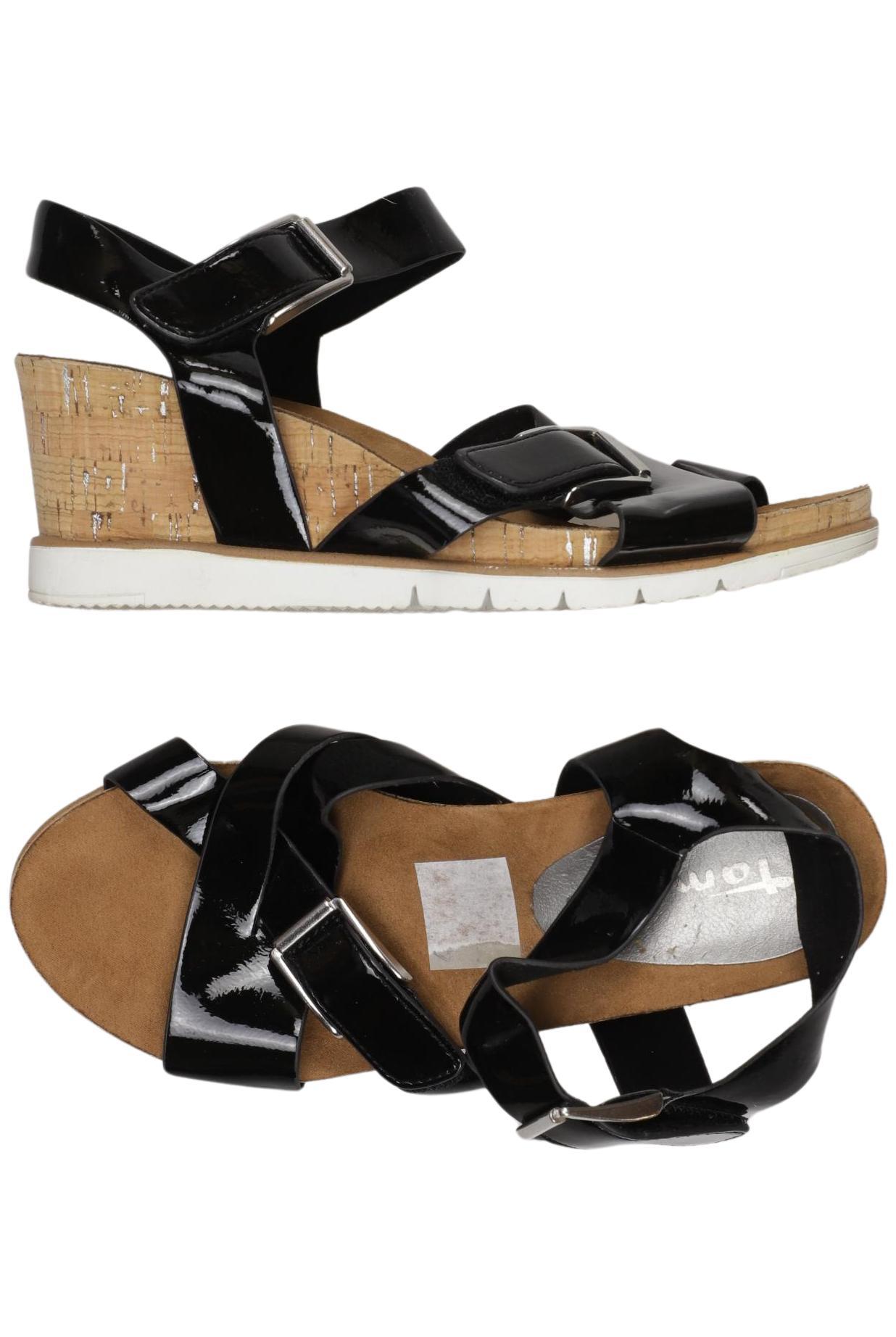 

Tamaris Damen Sandale, schwarz, Gr. 36