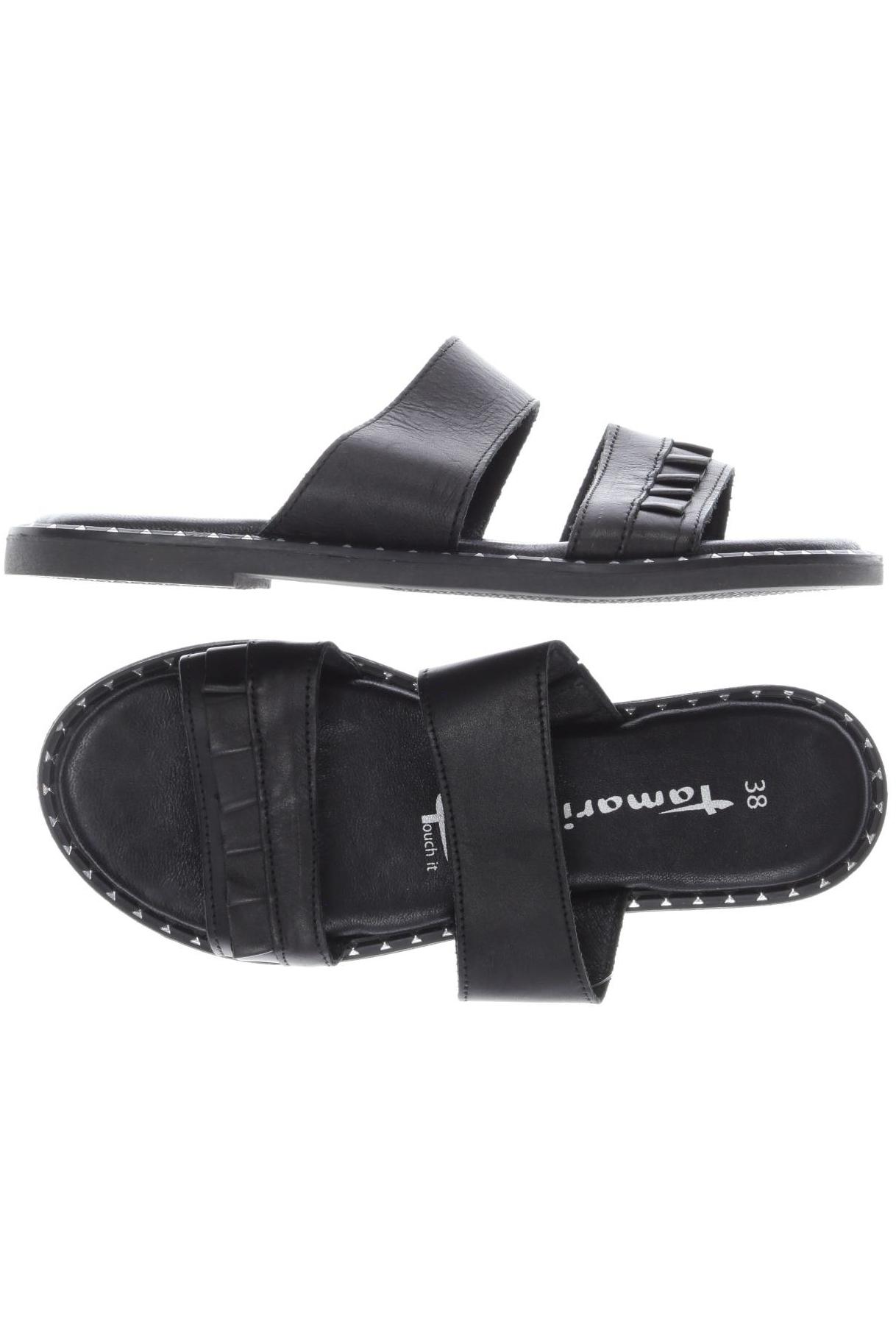 

Tamaris Damen Sandale, schwarz, Gr. 38