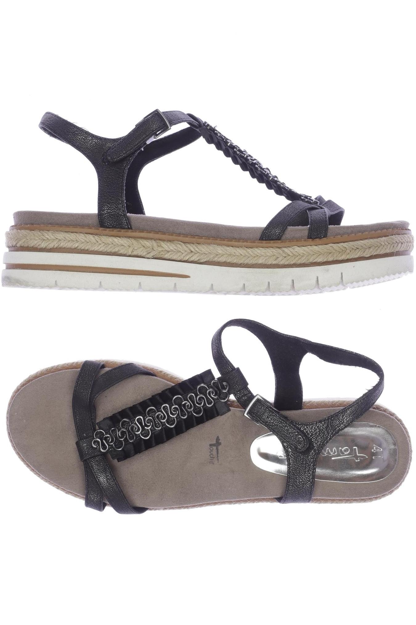 

Tamaris Damen Sandale, schwarz, Gr. 41