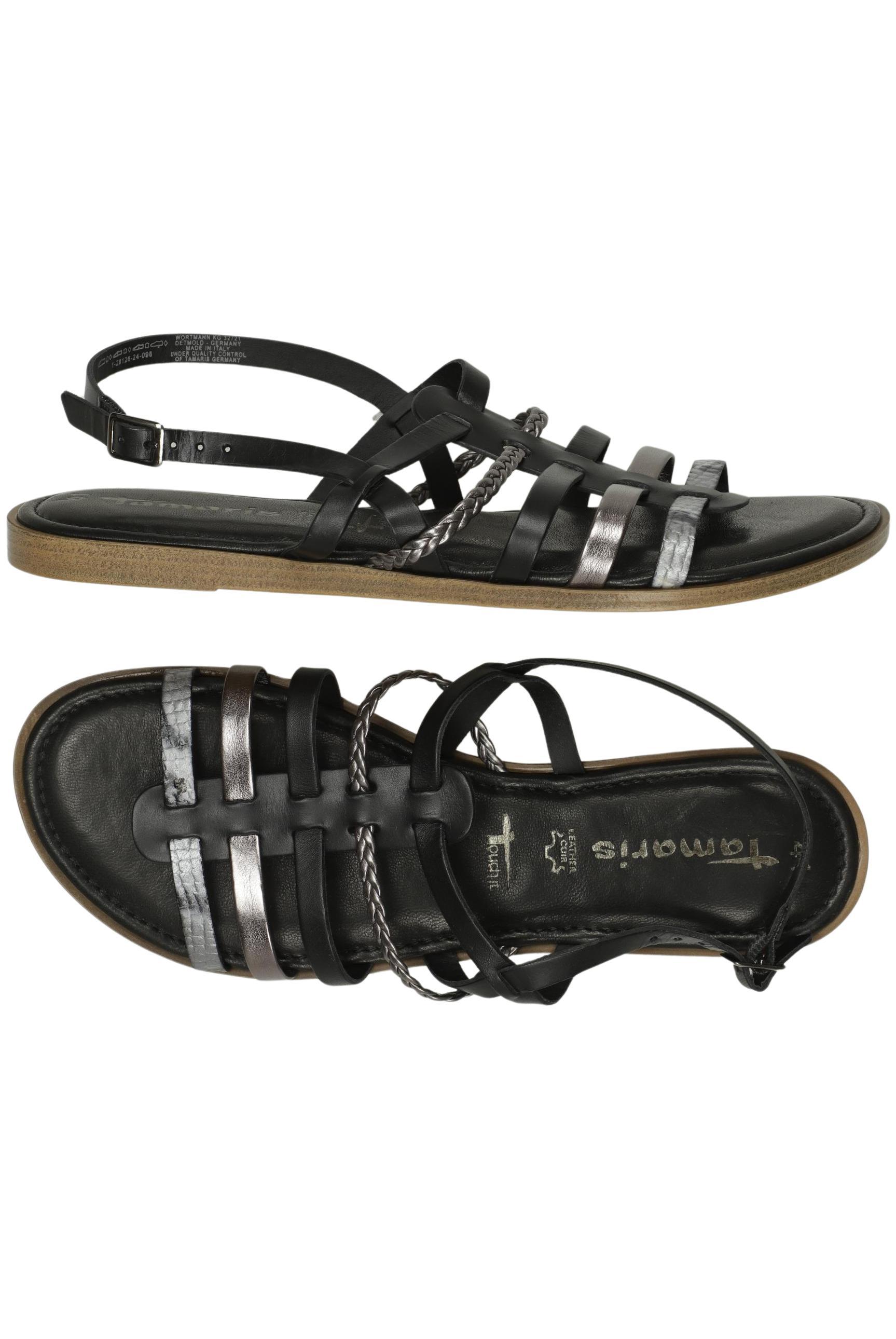 

Tamaris Damen Sandale, schwarz, Gr. 41
