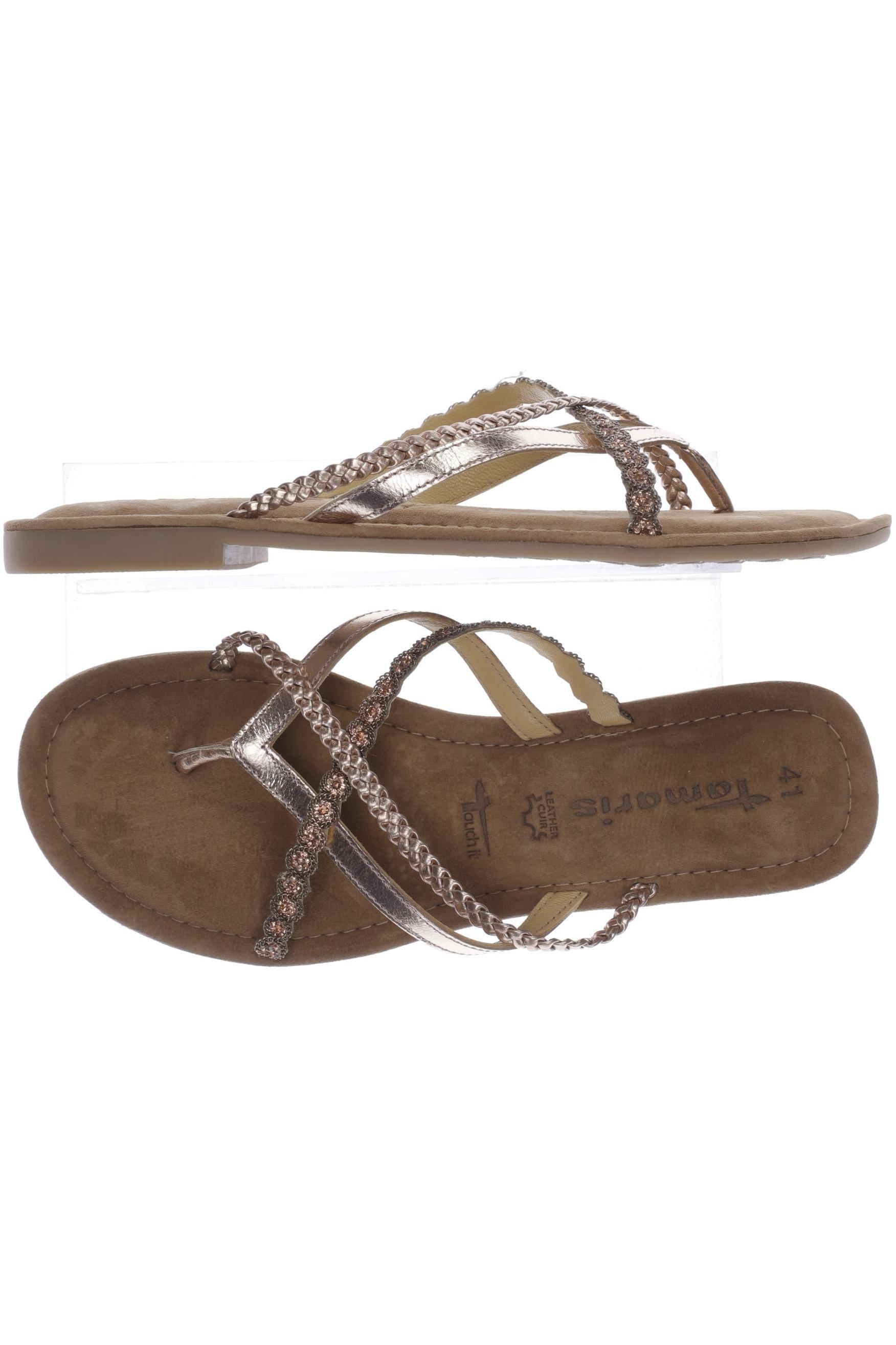 

Tamaris Damen Sandale, gold, Gr. 41