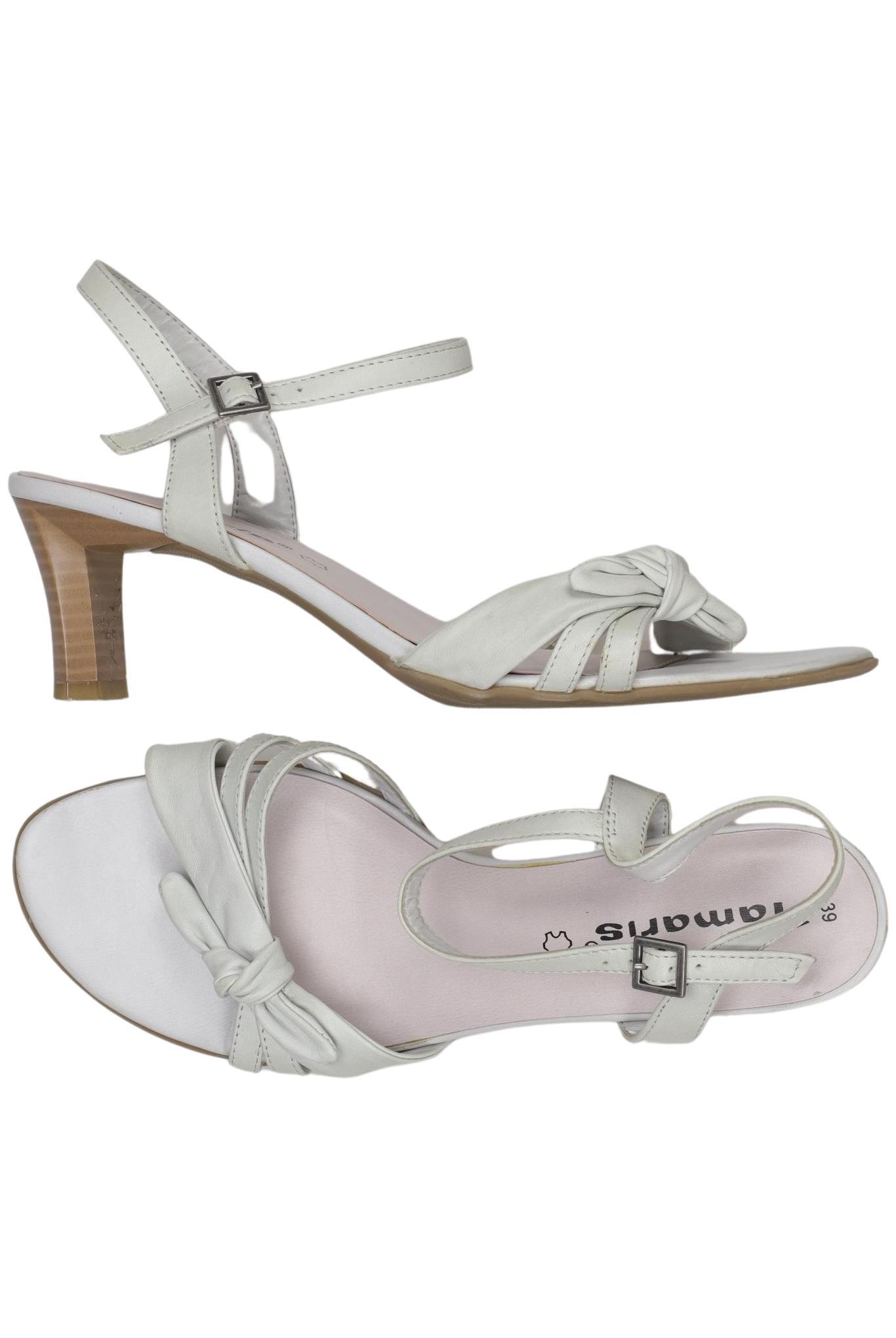 

Tamaris Damen Sandale, weiß, Gr. 39