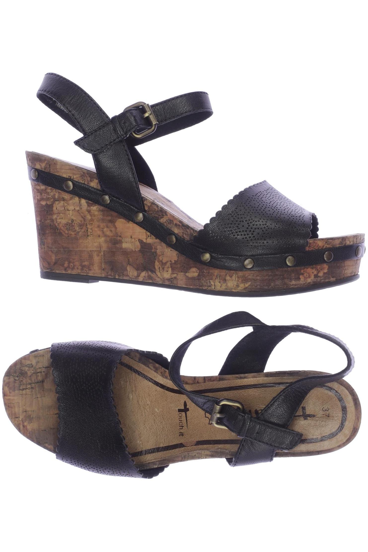 

Tamaris Damen Sandale, schwarz, Gr. 37