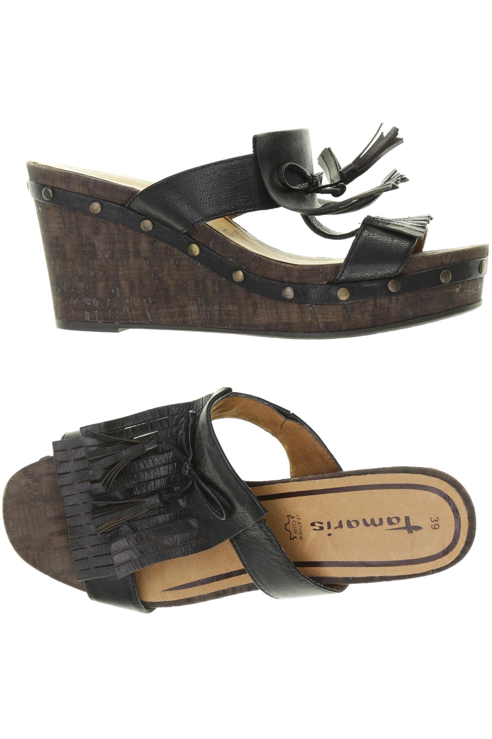

Tamaris Damen Sandale, schwarz, Gr. 39