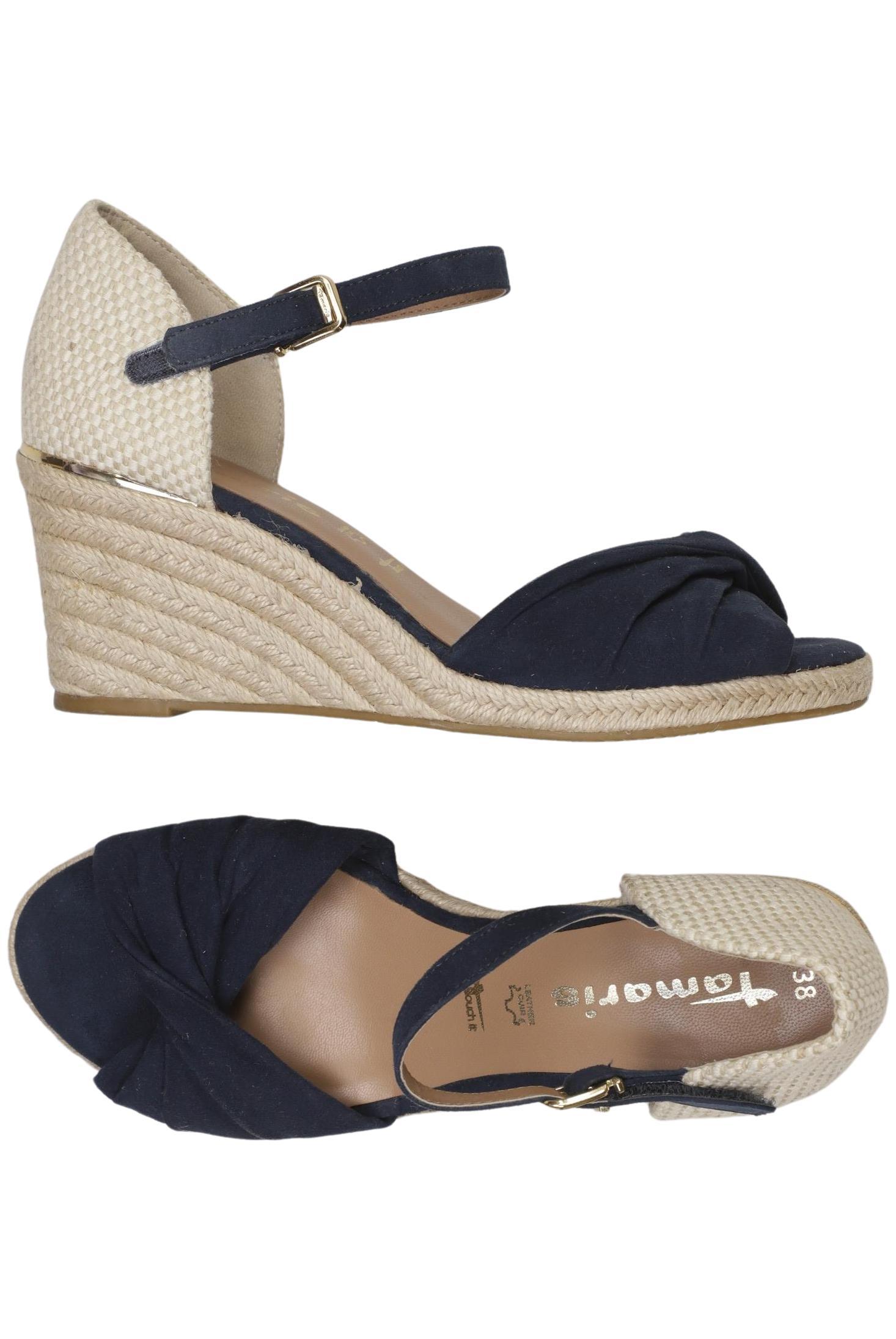 

Tamaris Damen Sandale, marineblau, Gr. 38