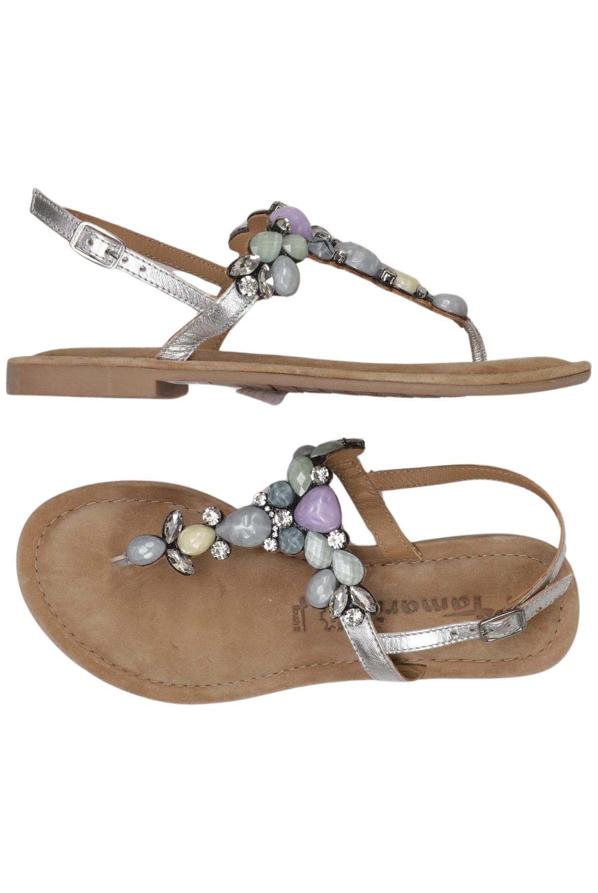 

Tamaris Damen Sandale, silber, Gr. 38