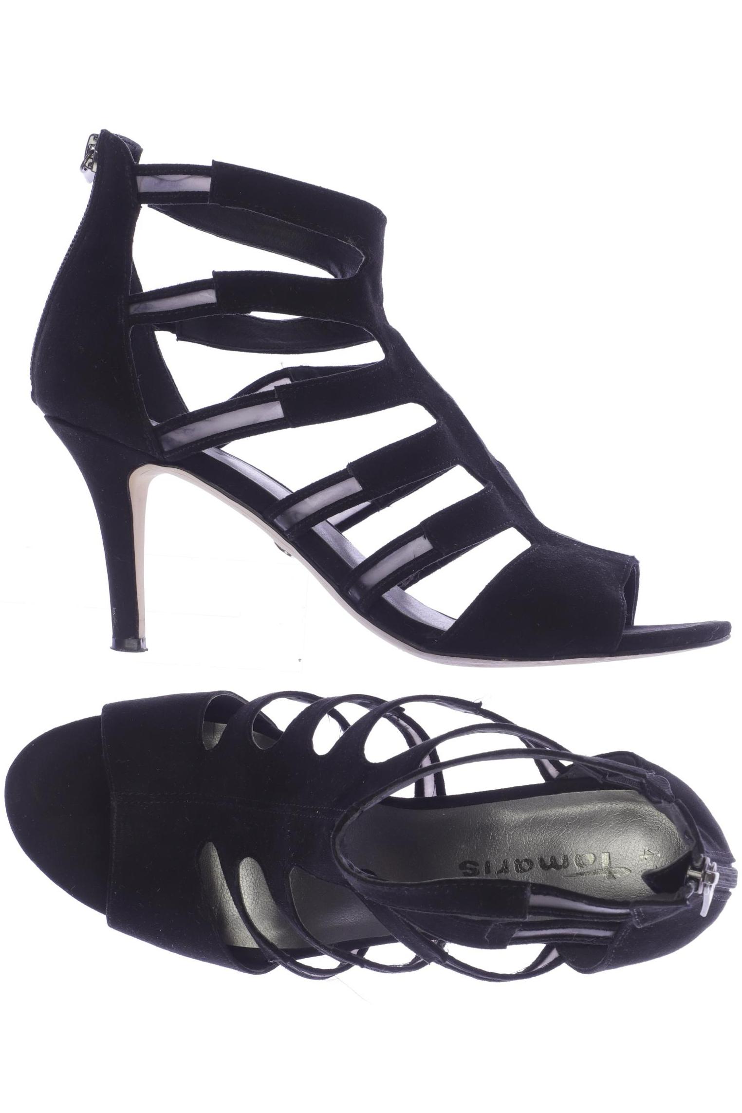 

Tamaris Damen Sandale, schwarz, Gr. 41