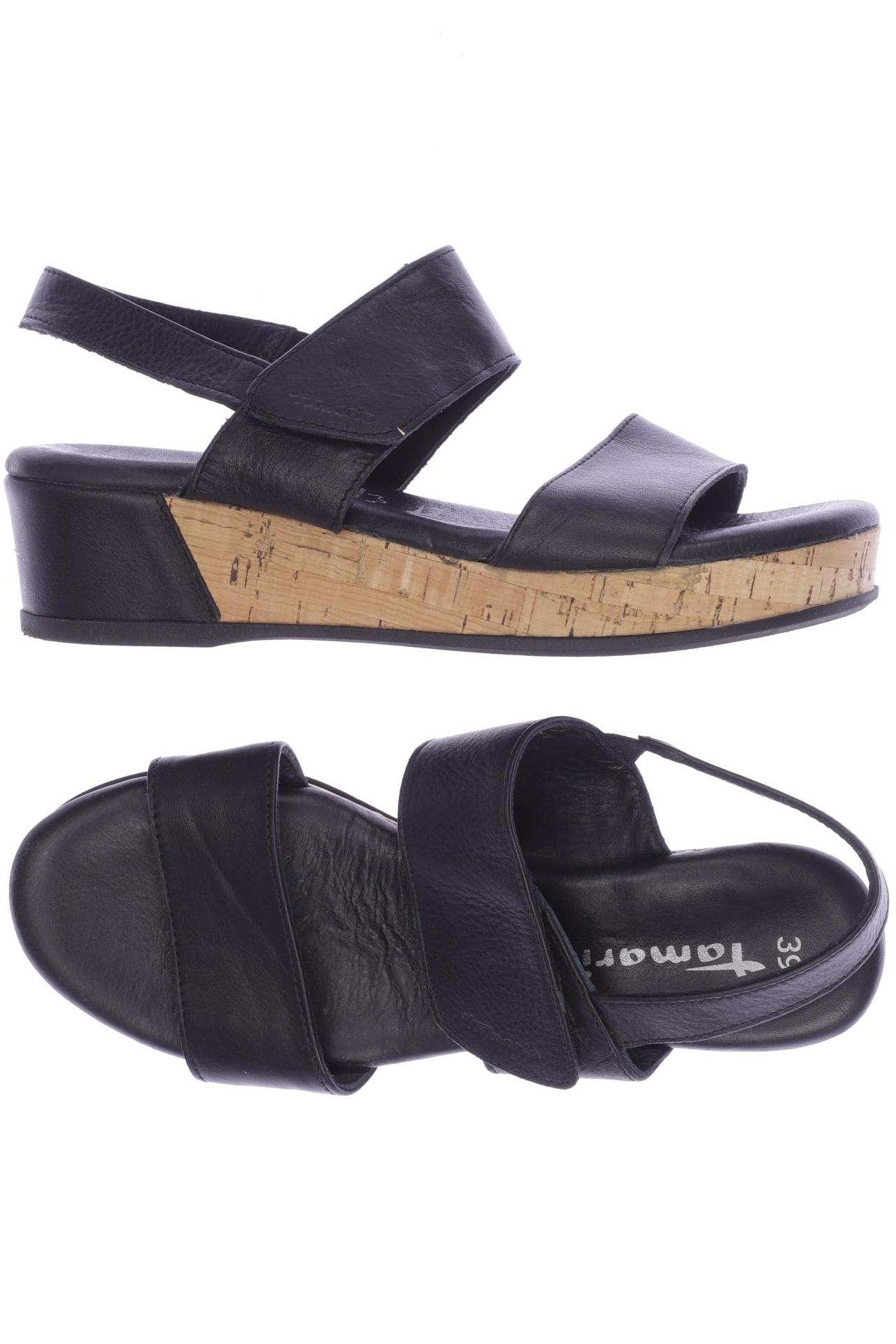 

Tamaris Damen Sandale, schwarz, Gr. 39