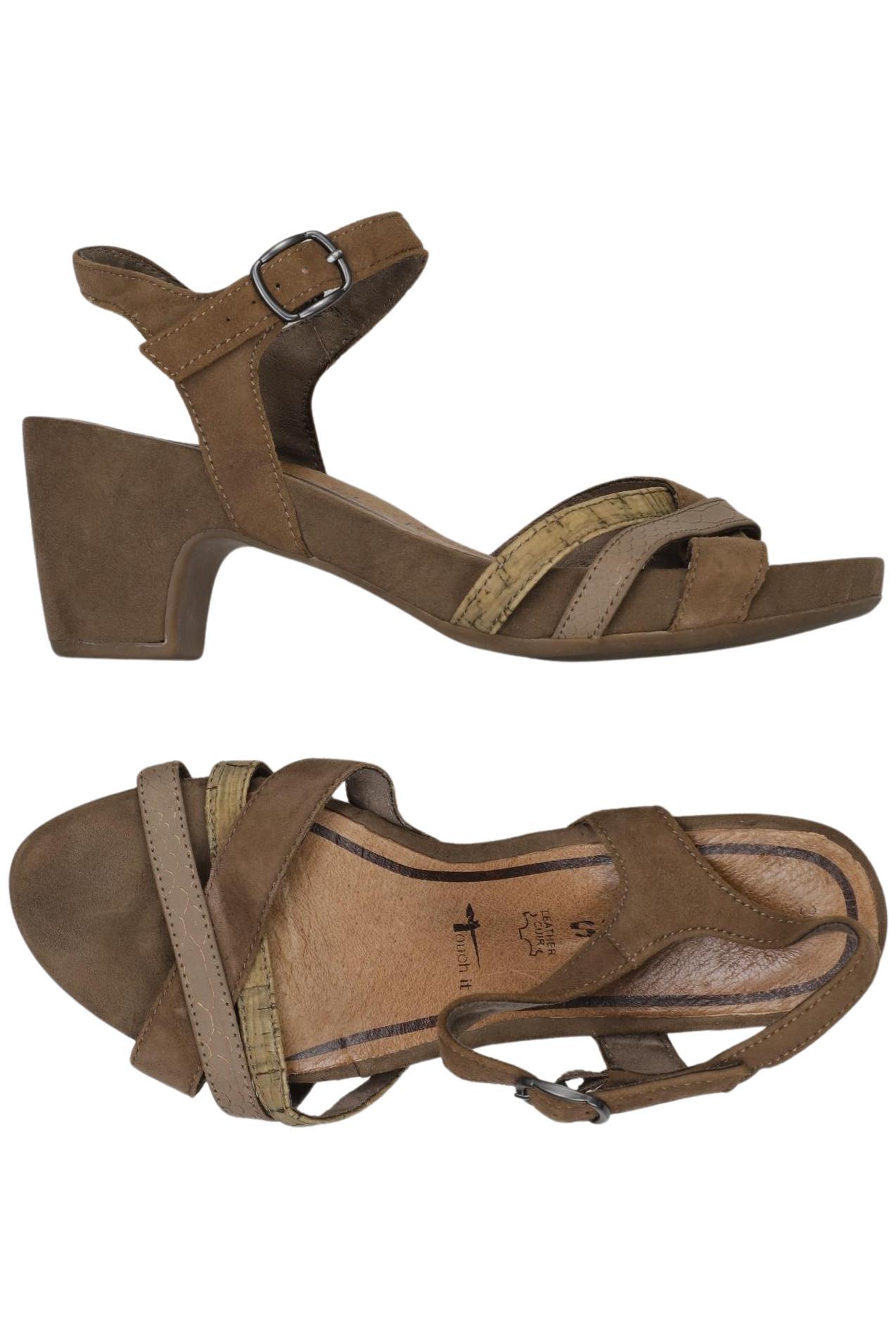 

Tamaris Damen Sandale, braun, Gr. 38