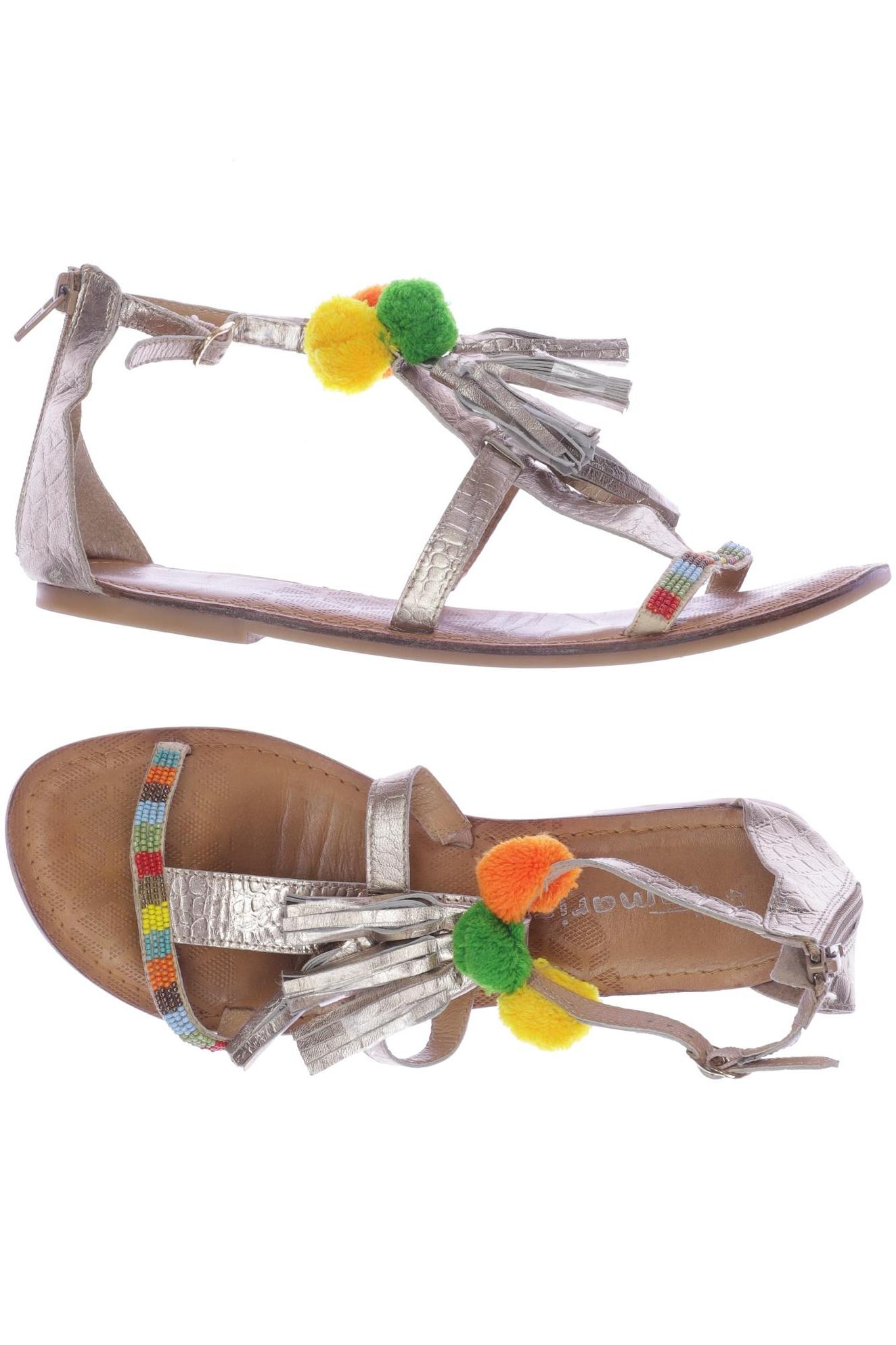 

Tamaris Damen Sandale, gold, Gr. 41