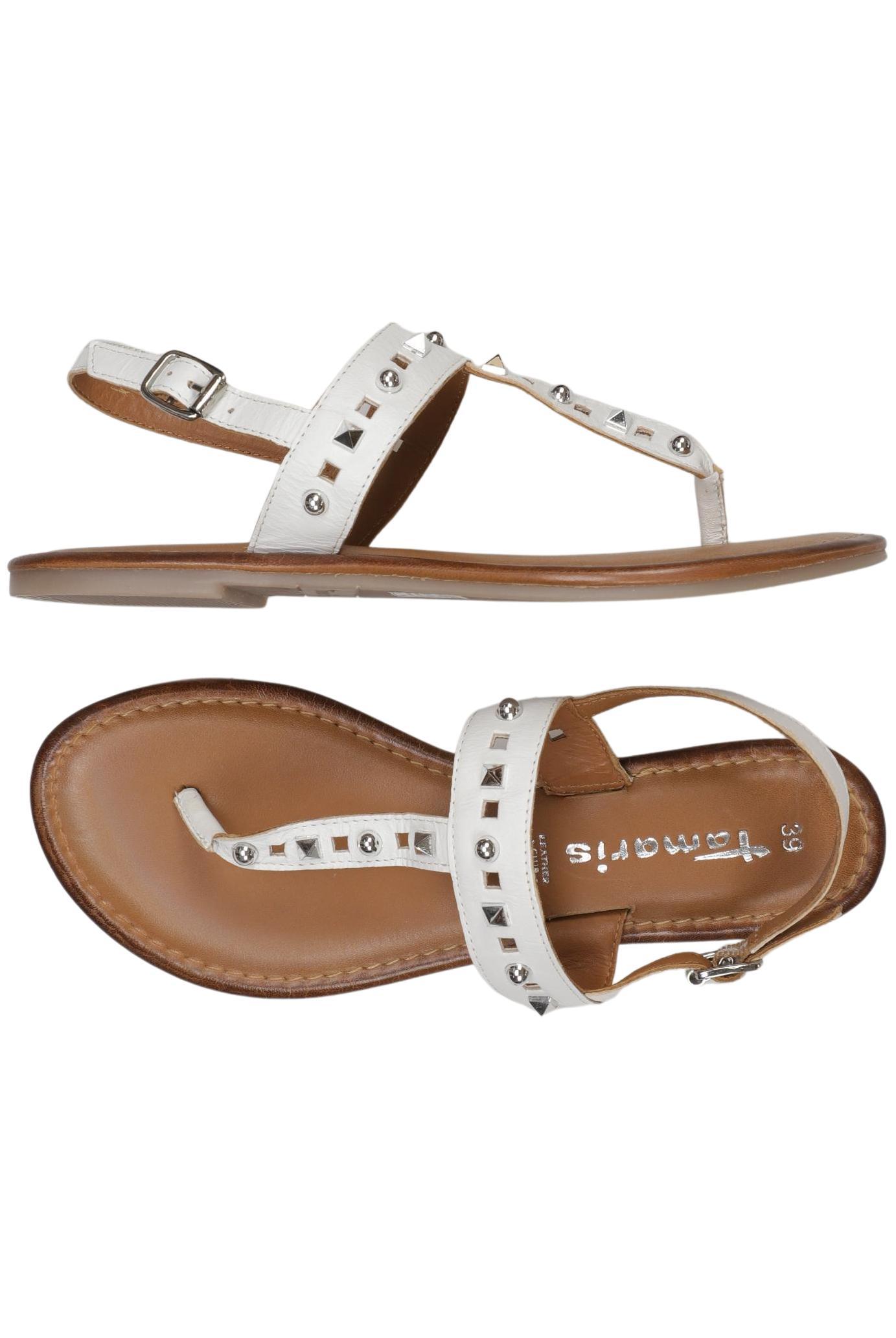 

Tamaris Damen Sandale, weiß, Gr. 39