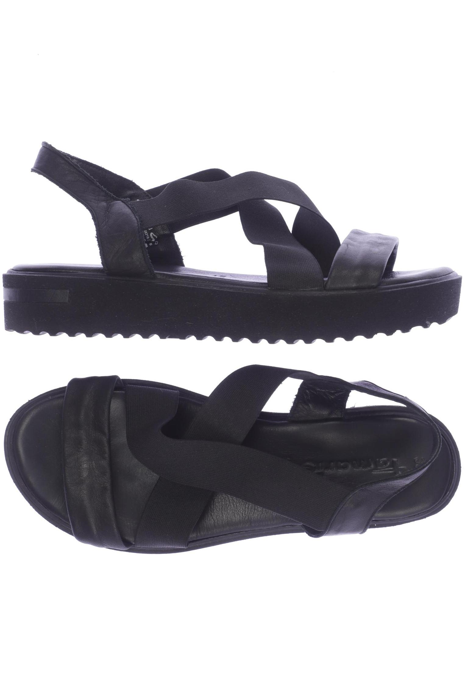 

Tamaris Damen Sandale, schwarz, Gr. 38