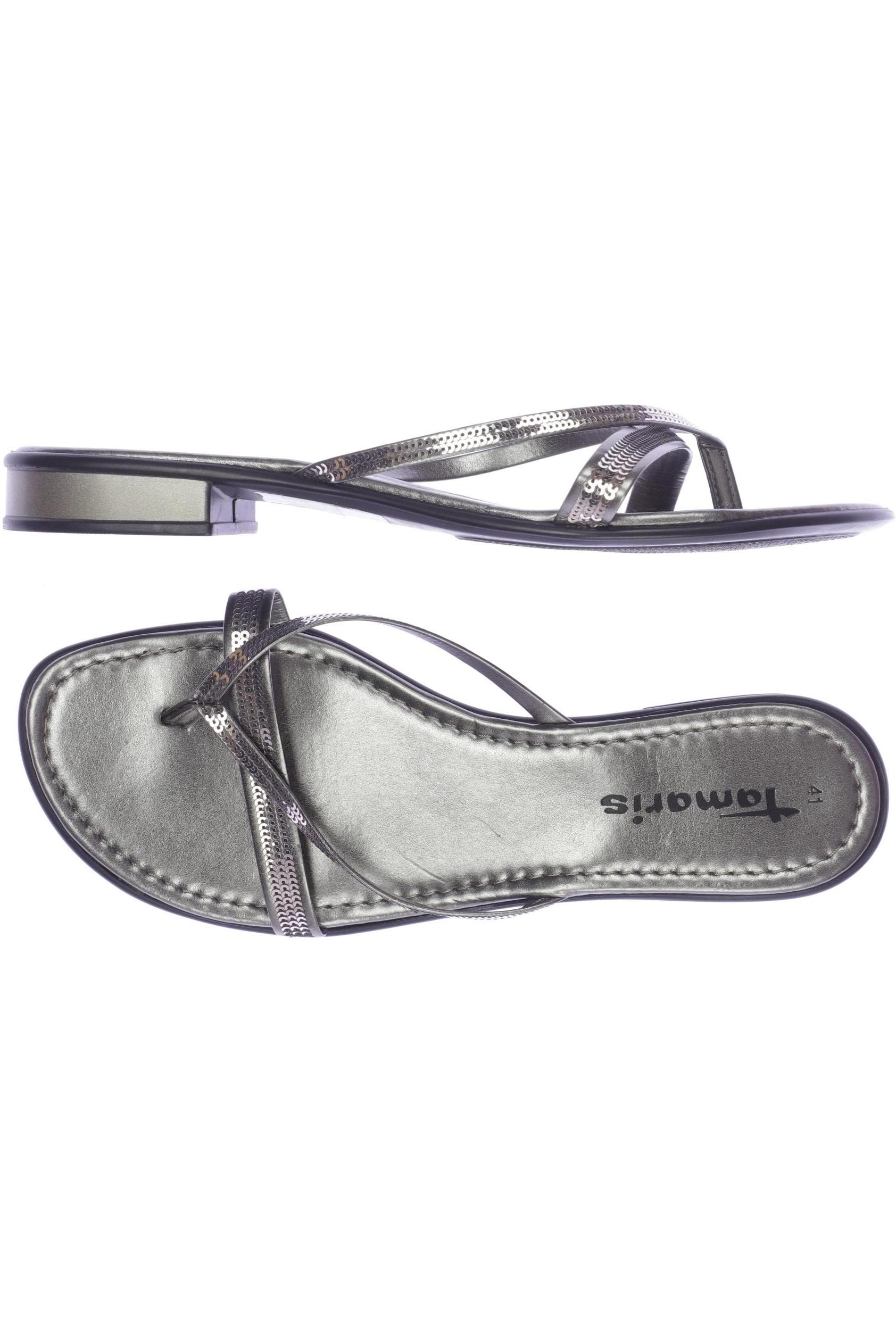 

Tamaris Damen Sandale, silber, Gr. 41