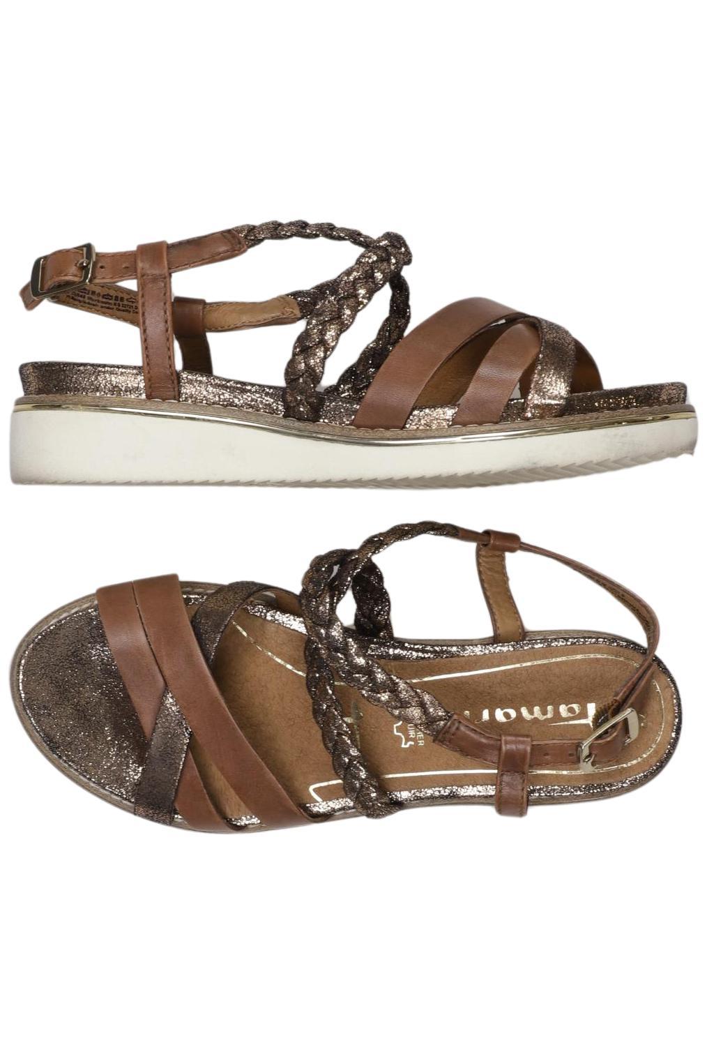 

Tamaris Damen Sandale, braun, Gr. 36