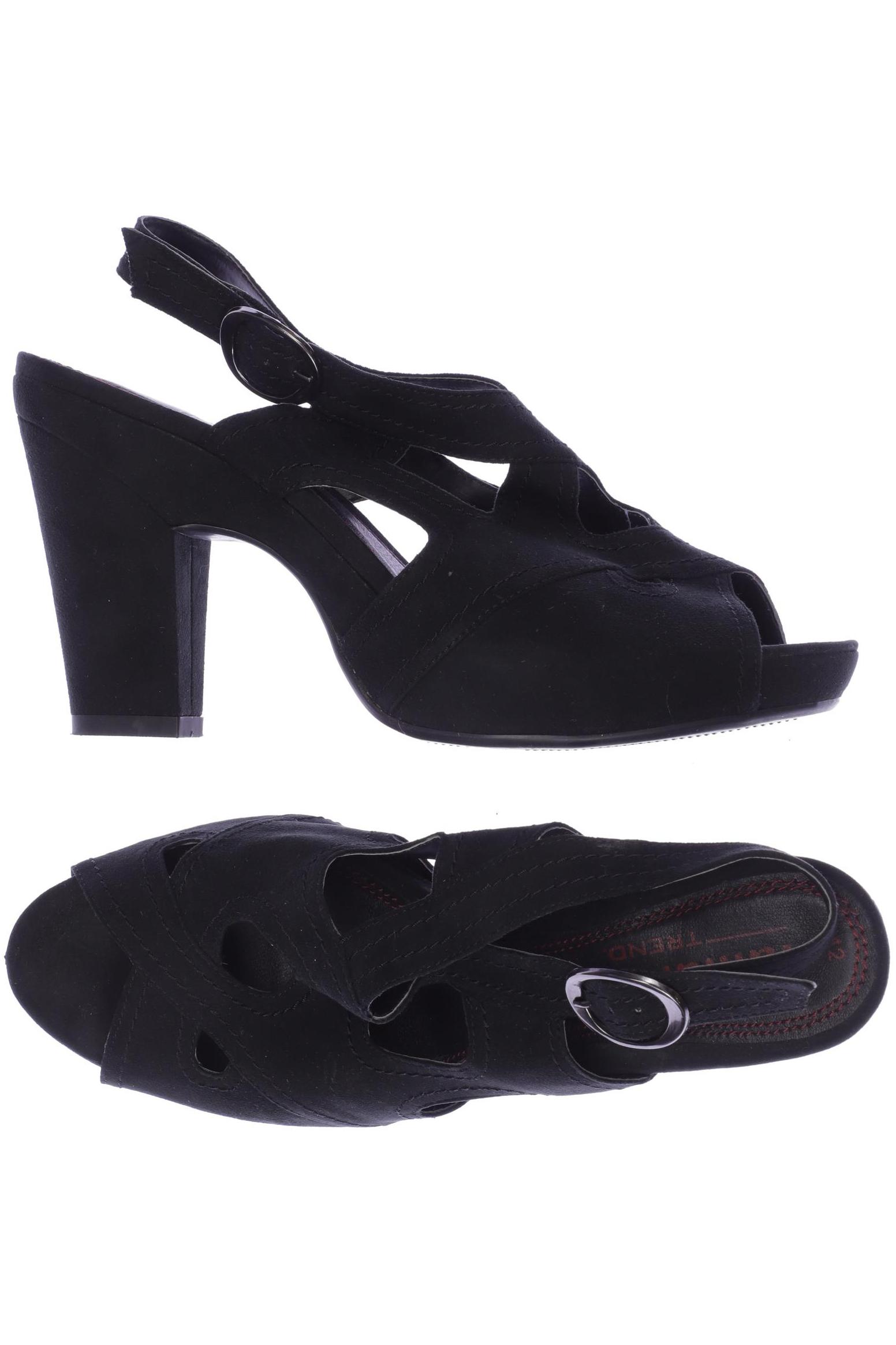 

Tamaris Damen Sandale, schwarz, Gr. 42