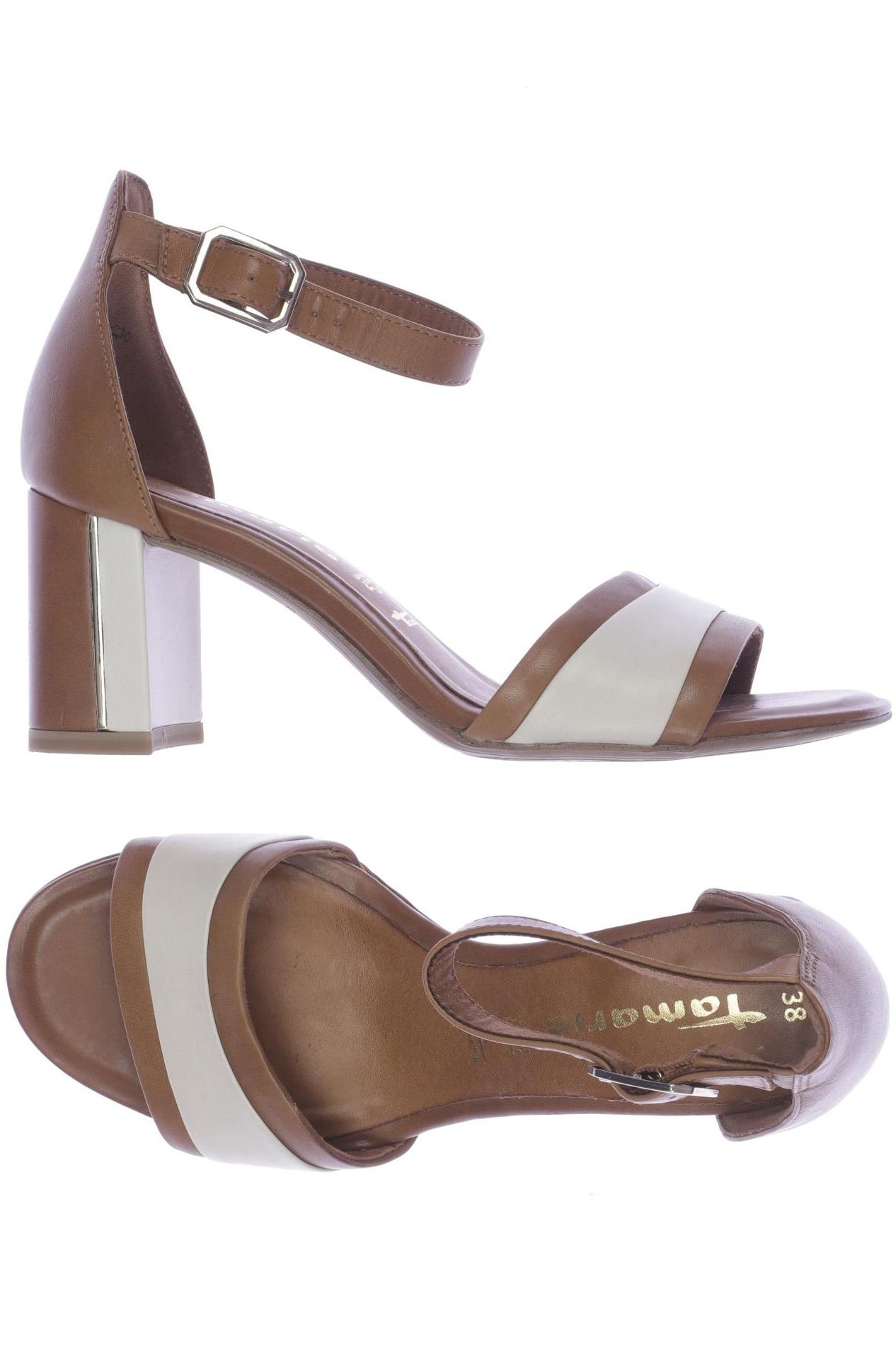 

Tamaris Damen Sandale, braun, Gr. 38