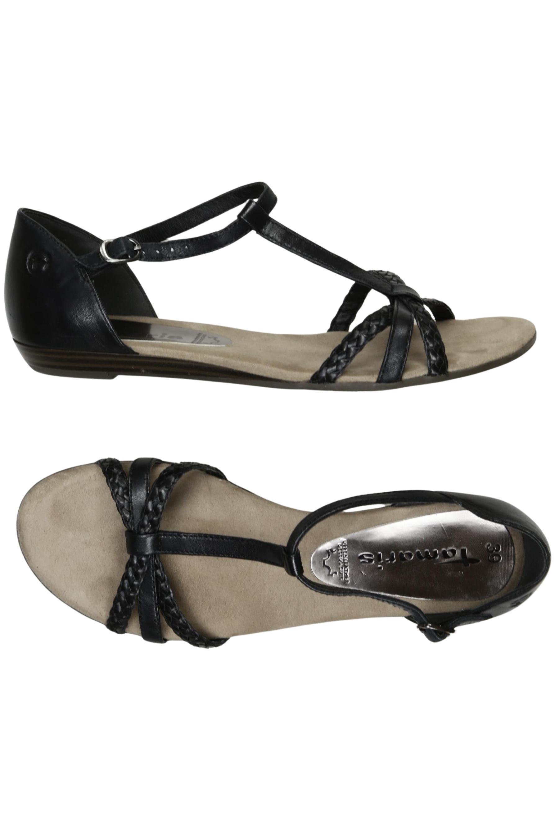 

Tamaris Damen Sandale, schwarz, Gr. 39