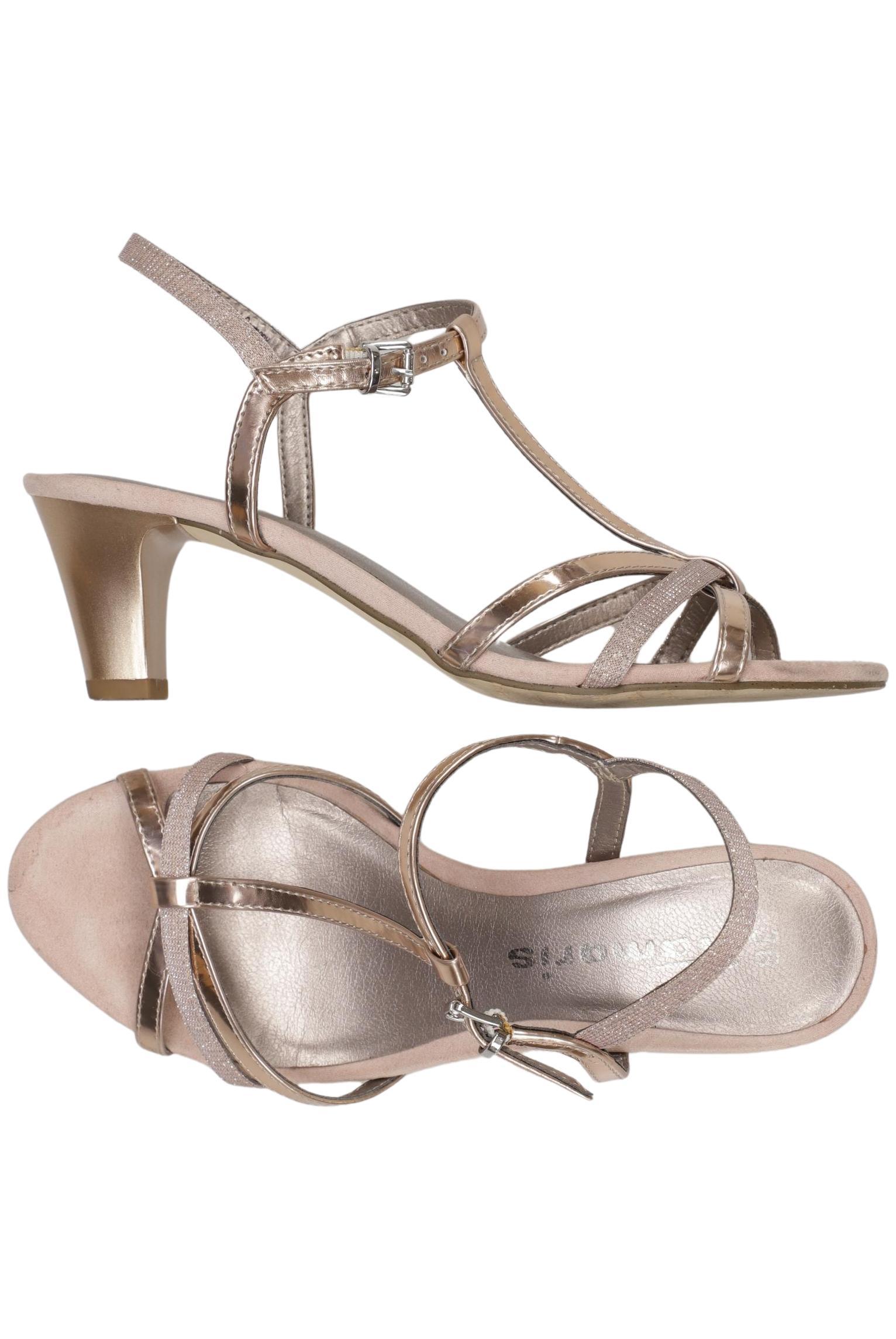 

Tamaris Damen Sandale, gold, Gr. 36