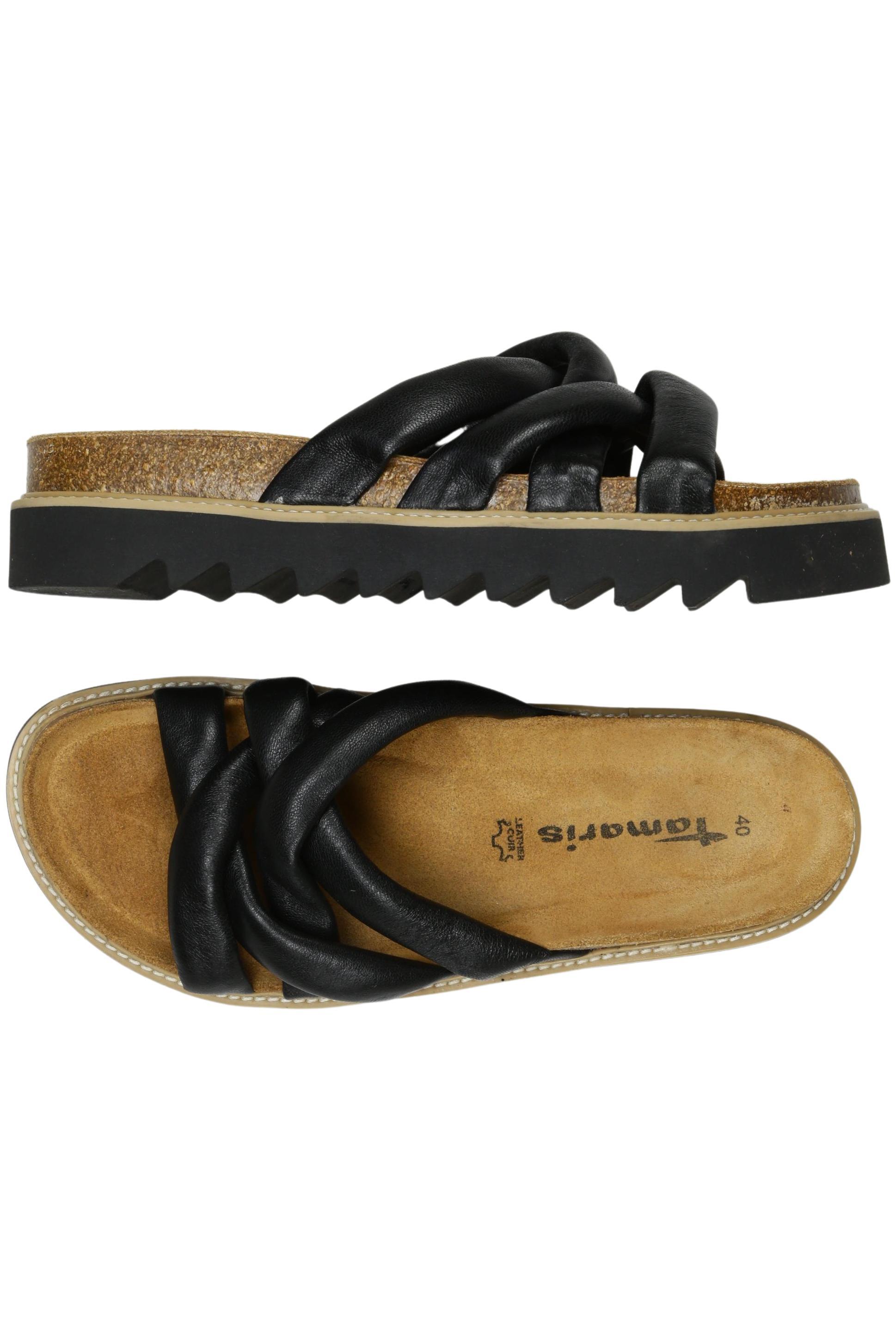 

Tamaris Damen Sandale, schwarz, Gr. 40